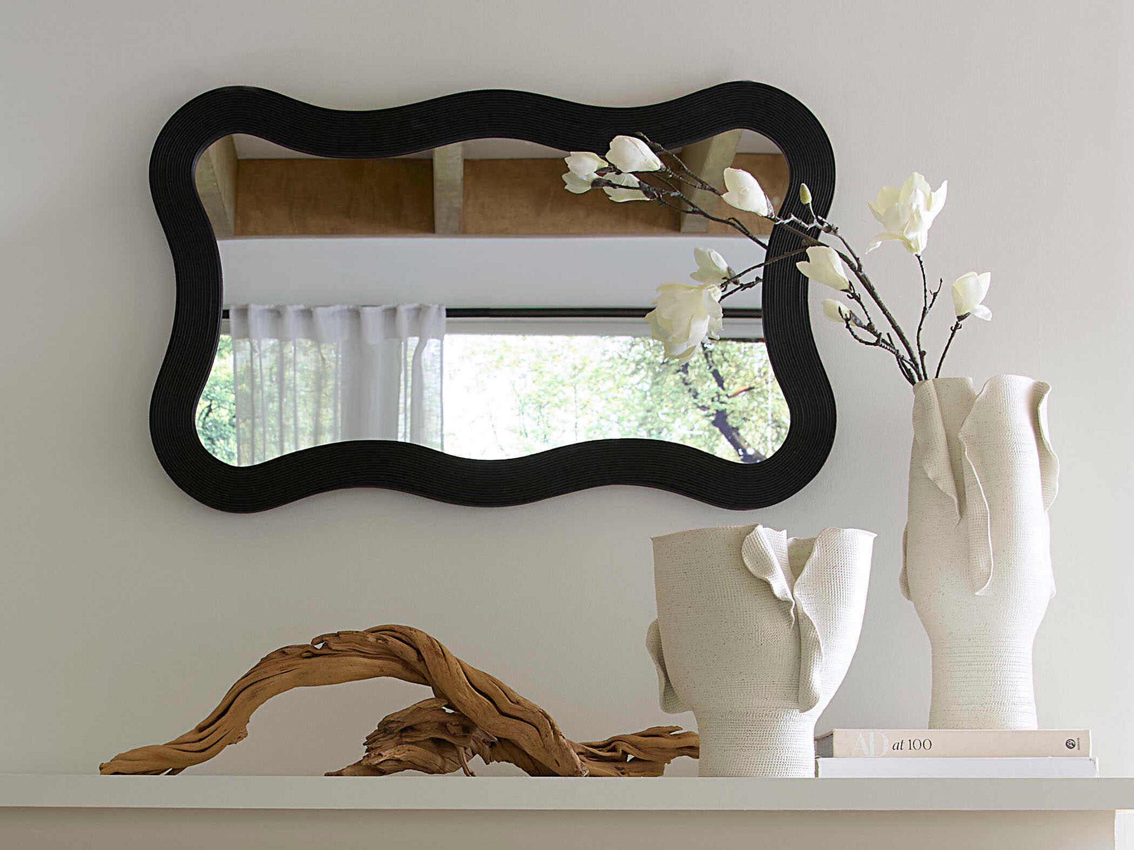 Jamie Young Dali Black Wall Mirror