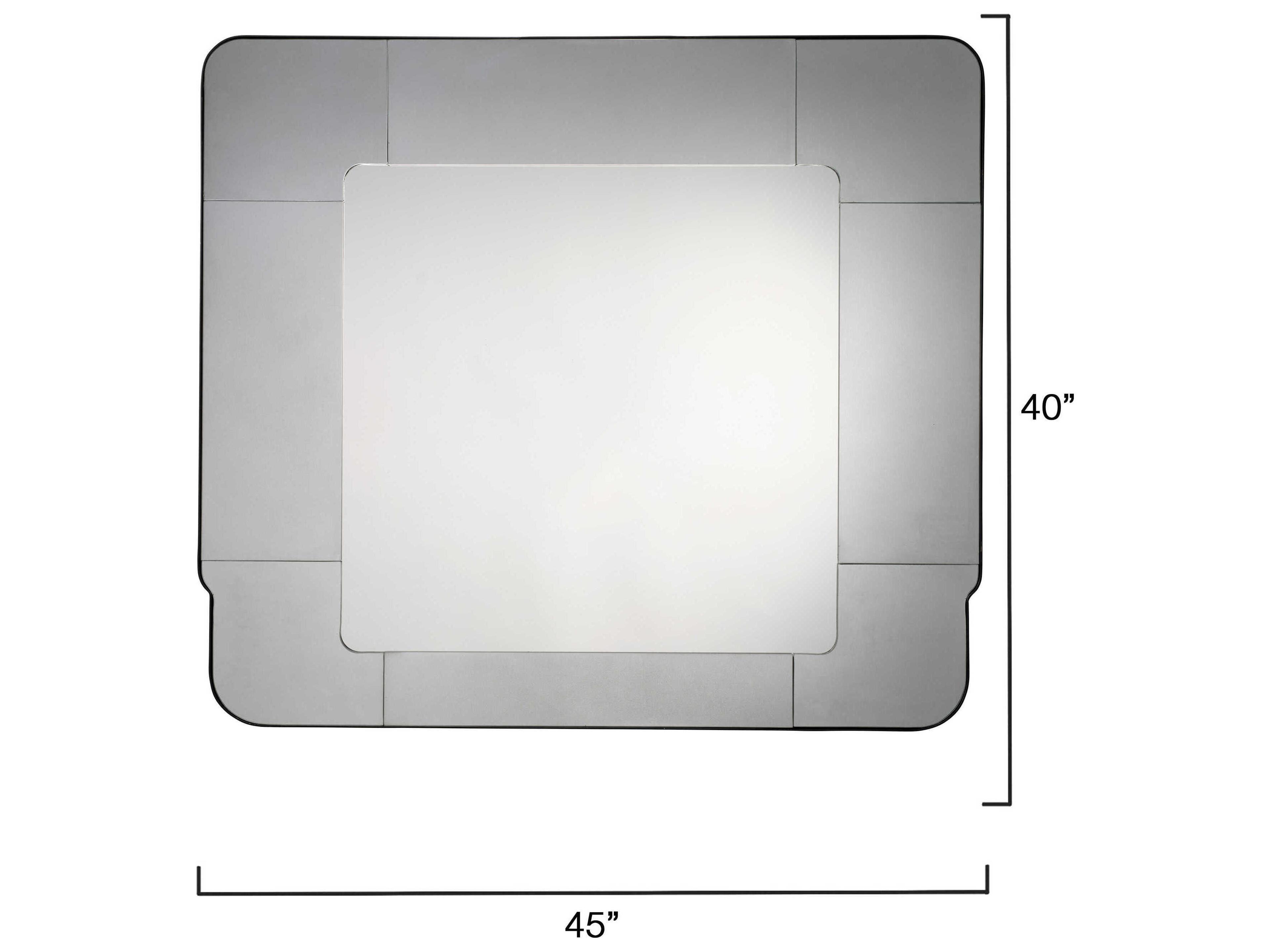 Jamie Young Elemental Silver Rectangular Wall Mirror