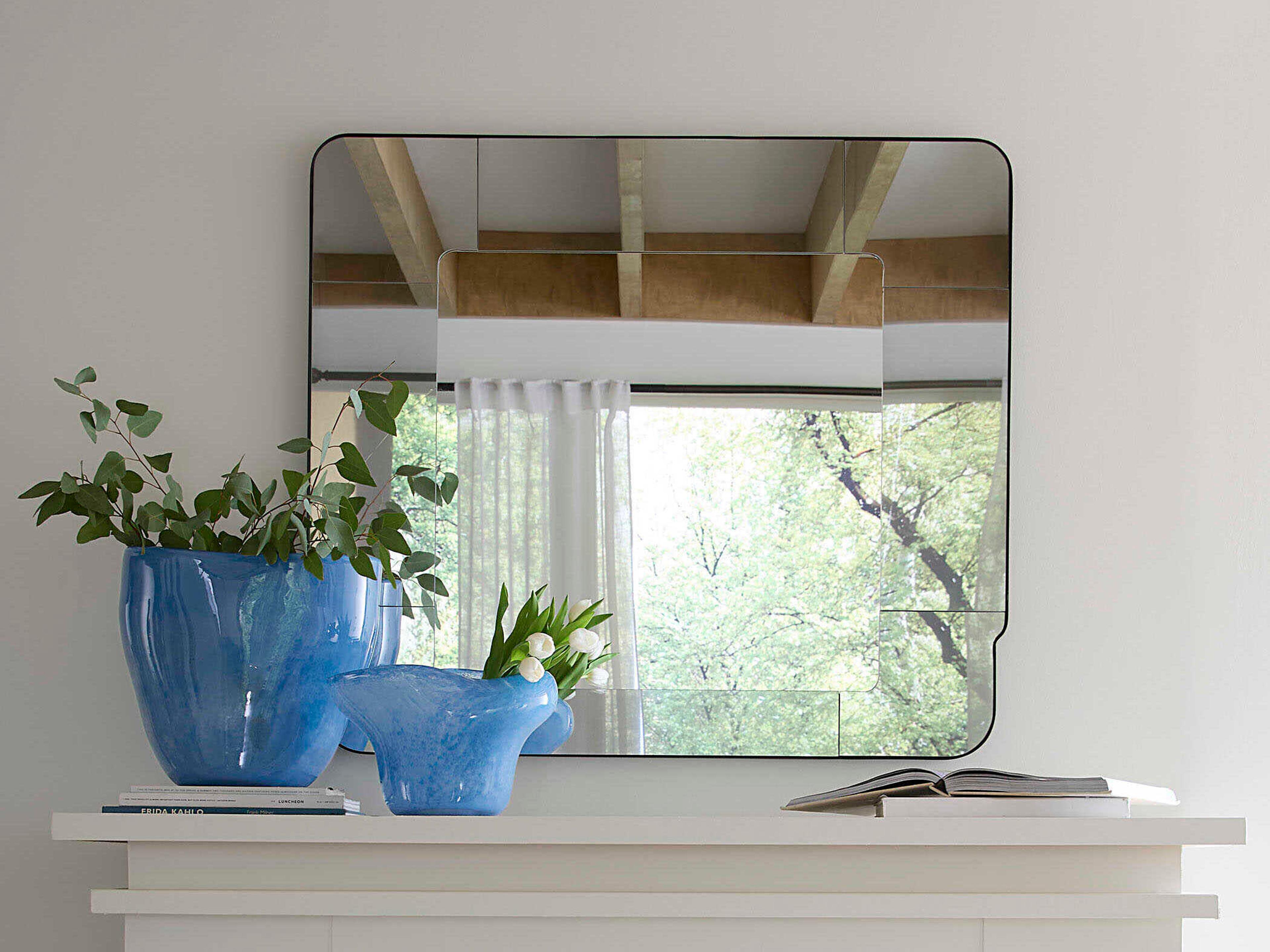 Jamie Young Elemental Silver Rectangular Wall Mirror