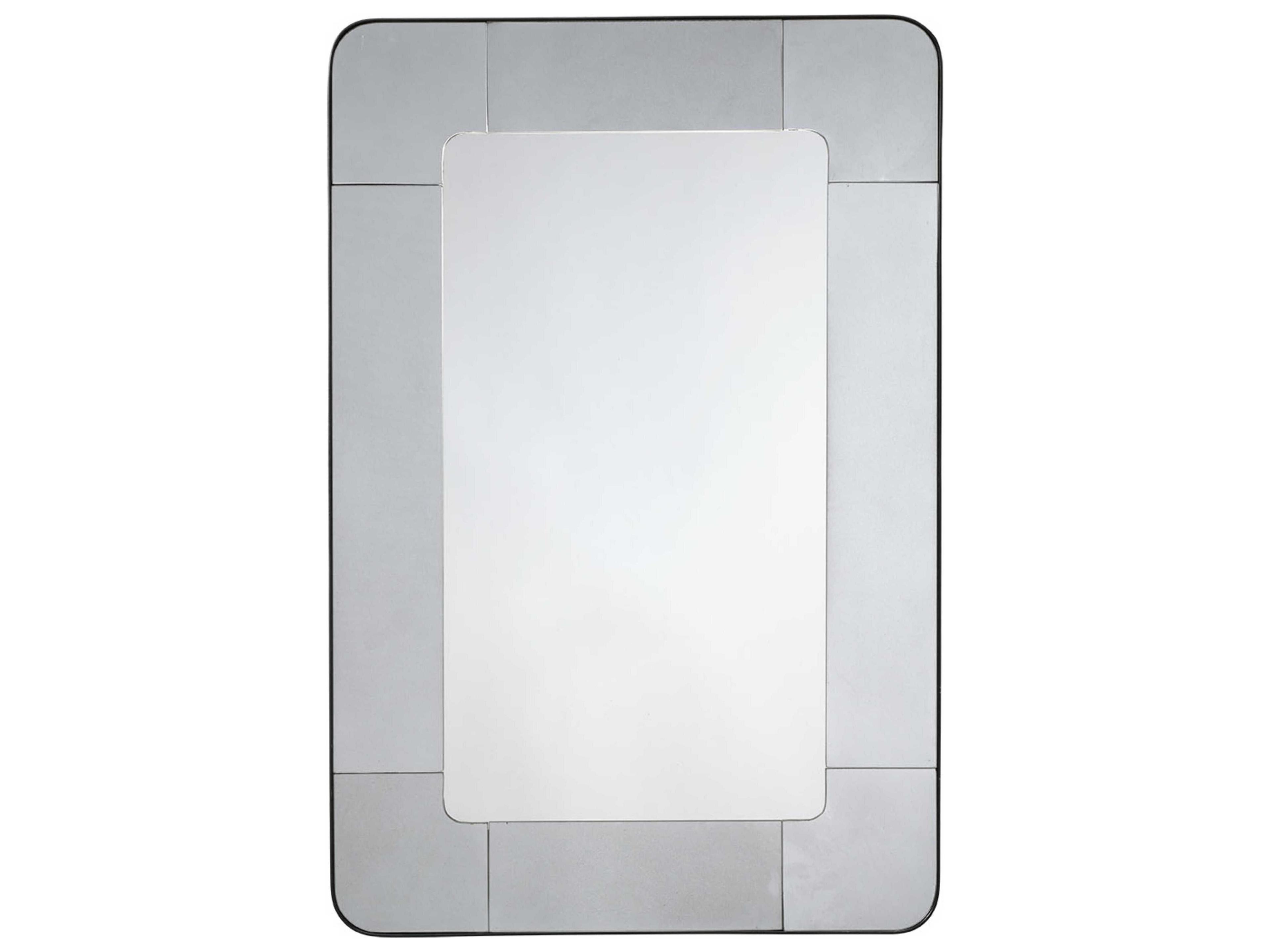 Elemental Silver Rectangular Wall Mirror