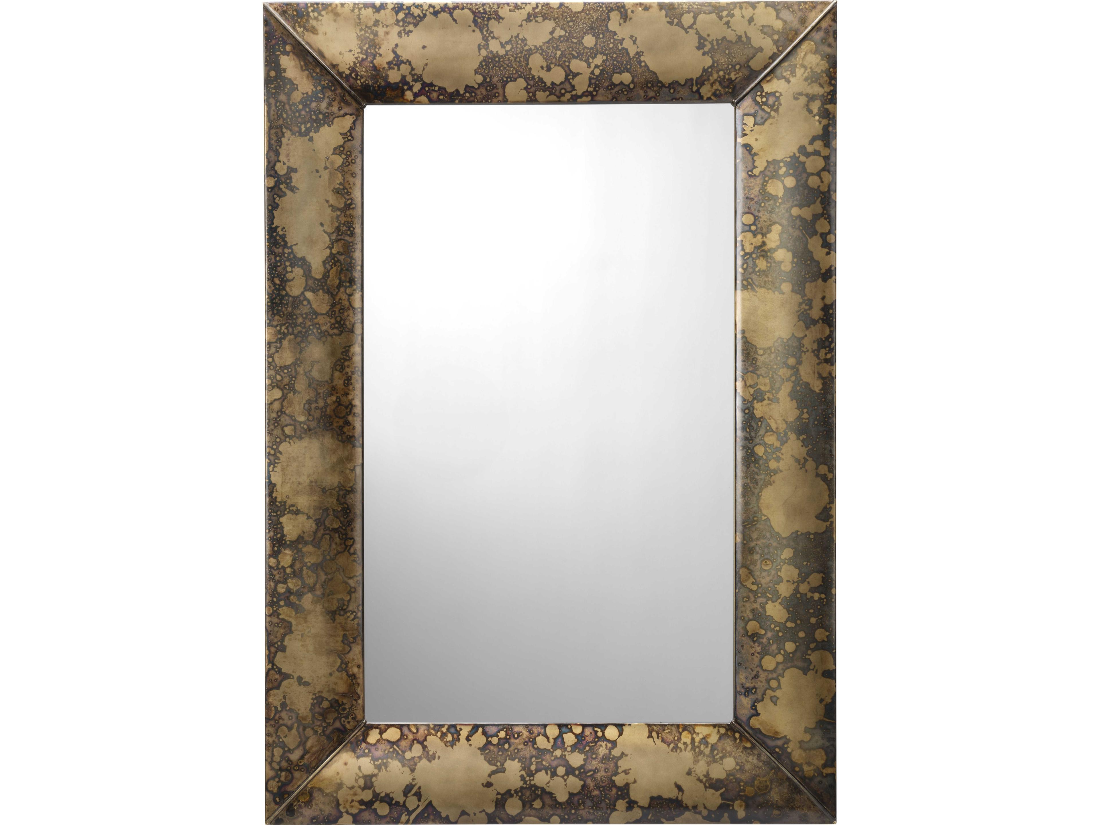 Empire Antique Brass Wall Mirror Rectangular