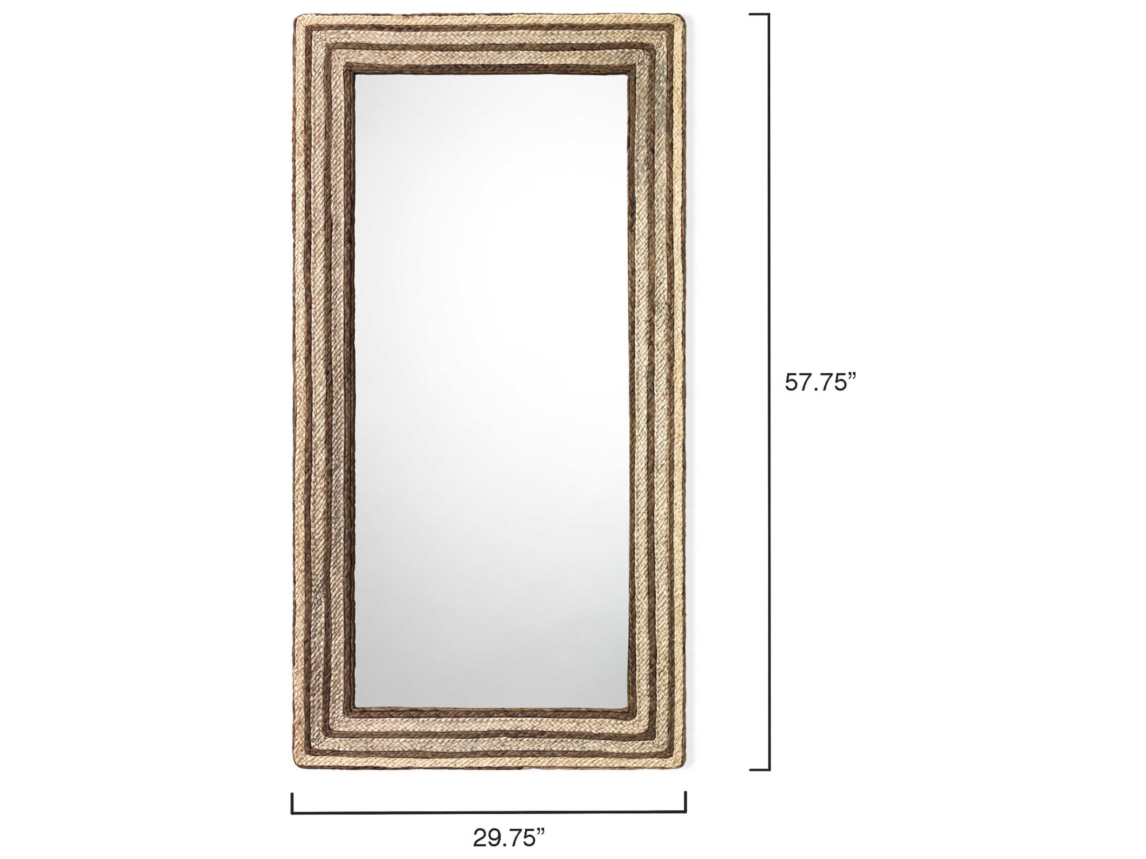 Jamie Young Evergreen Natural Rectangular Wall Mirror