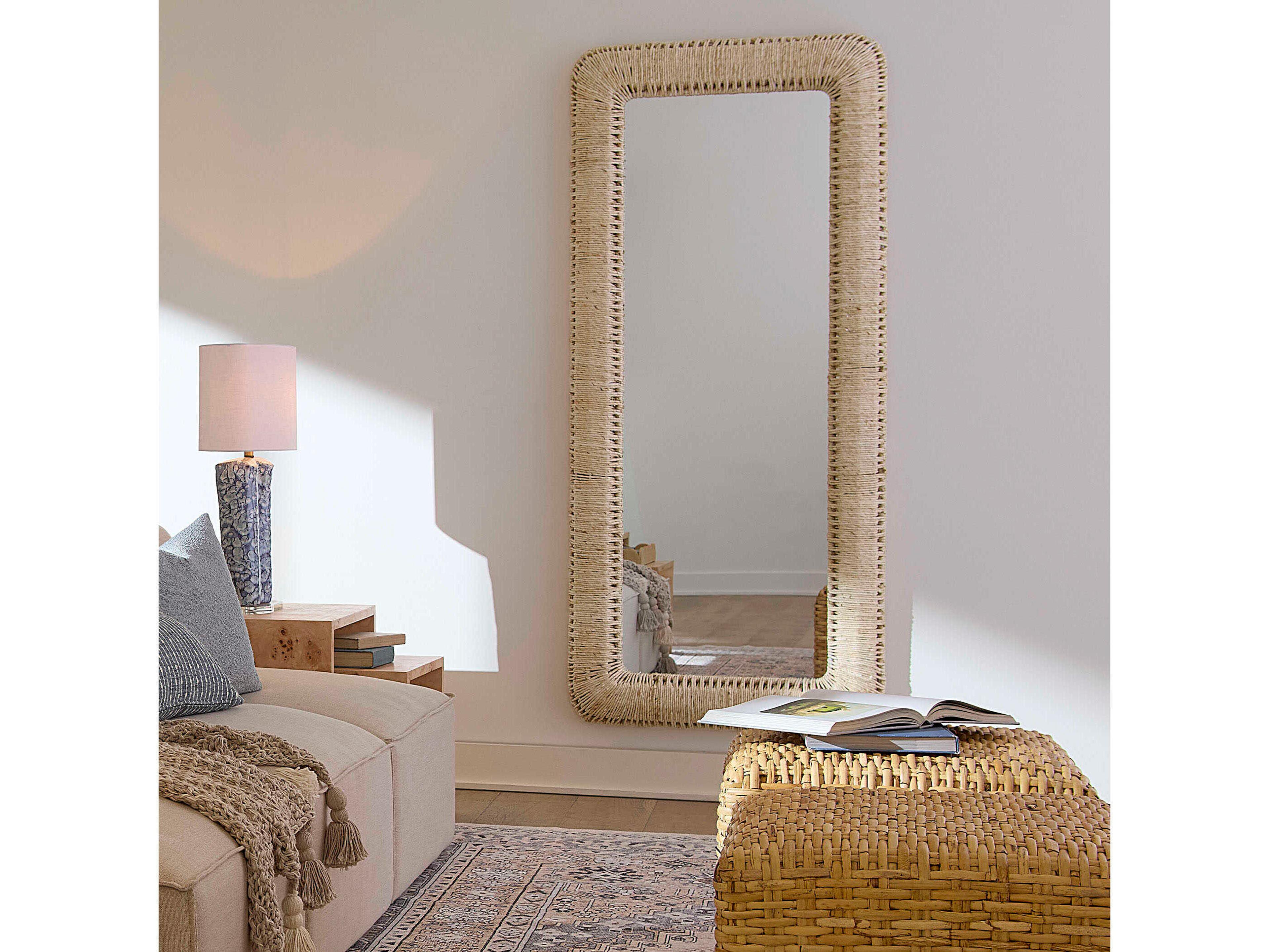 Jamie Young Hollis Natural Rectangular Wall Mirror