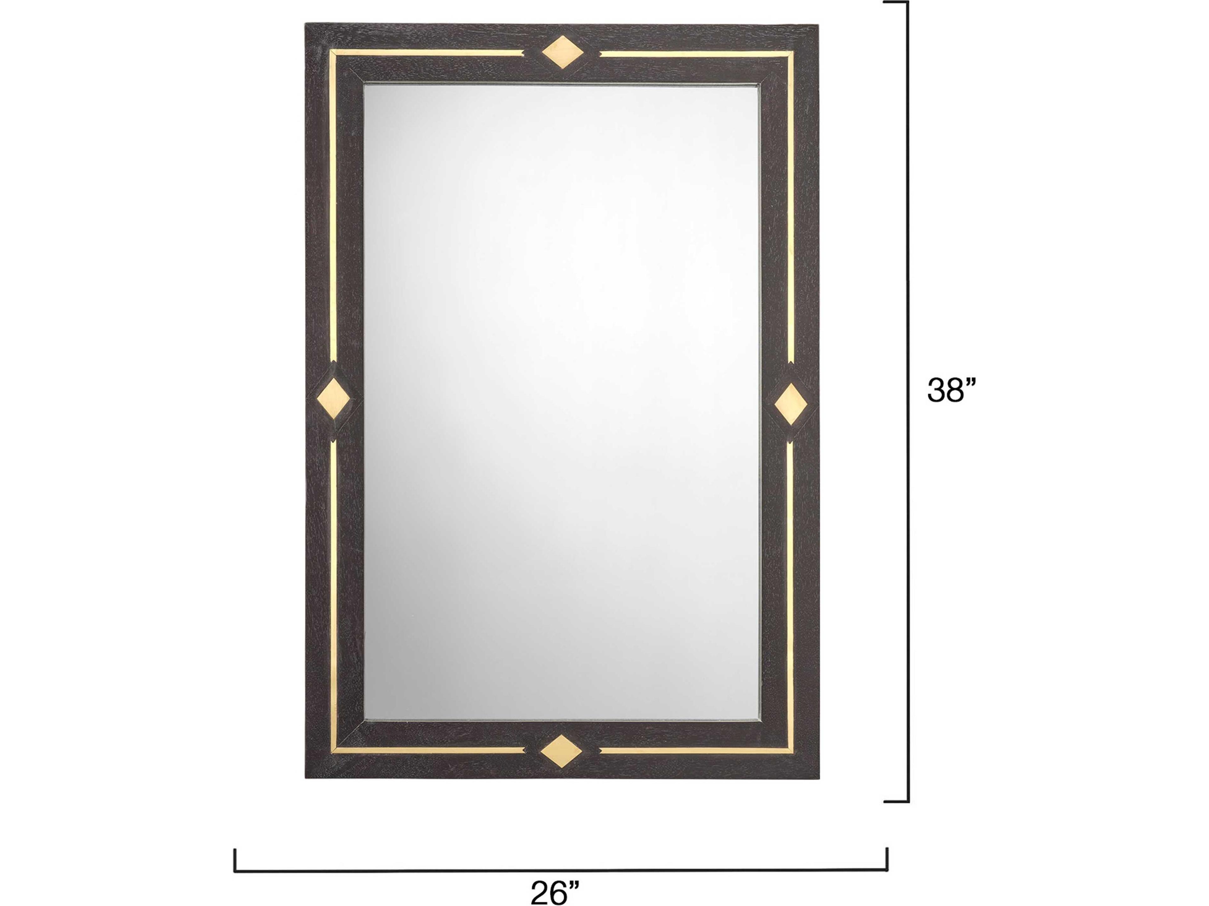 Jamie Young Lloyd Black Wall Mirror Rectangular