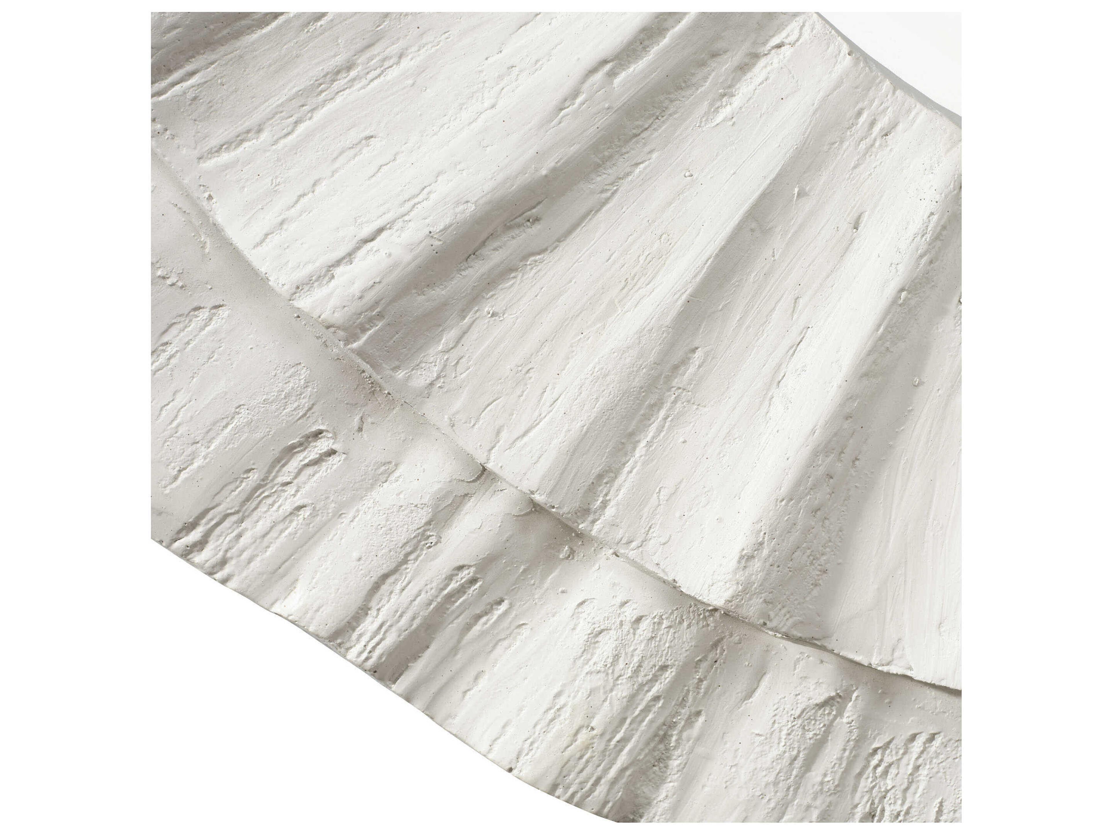 Jamie Young Millstone Matte White Round Wall Mirror