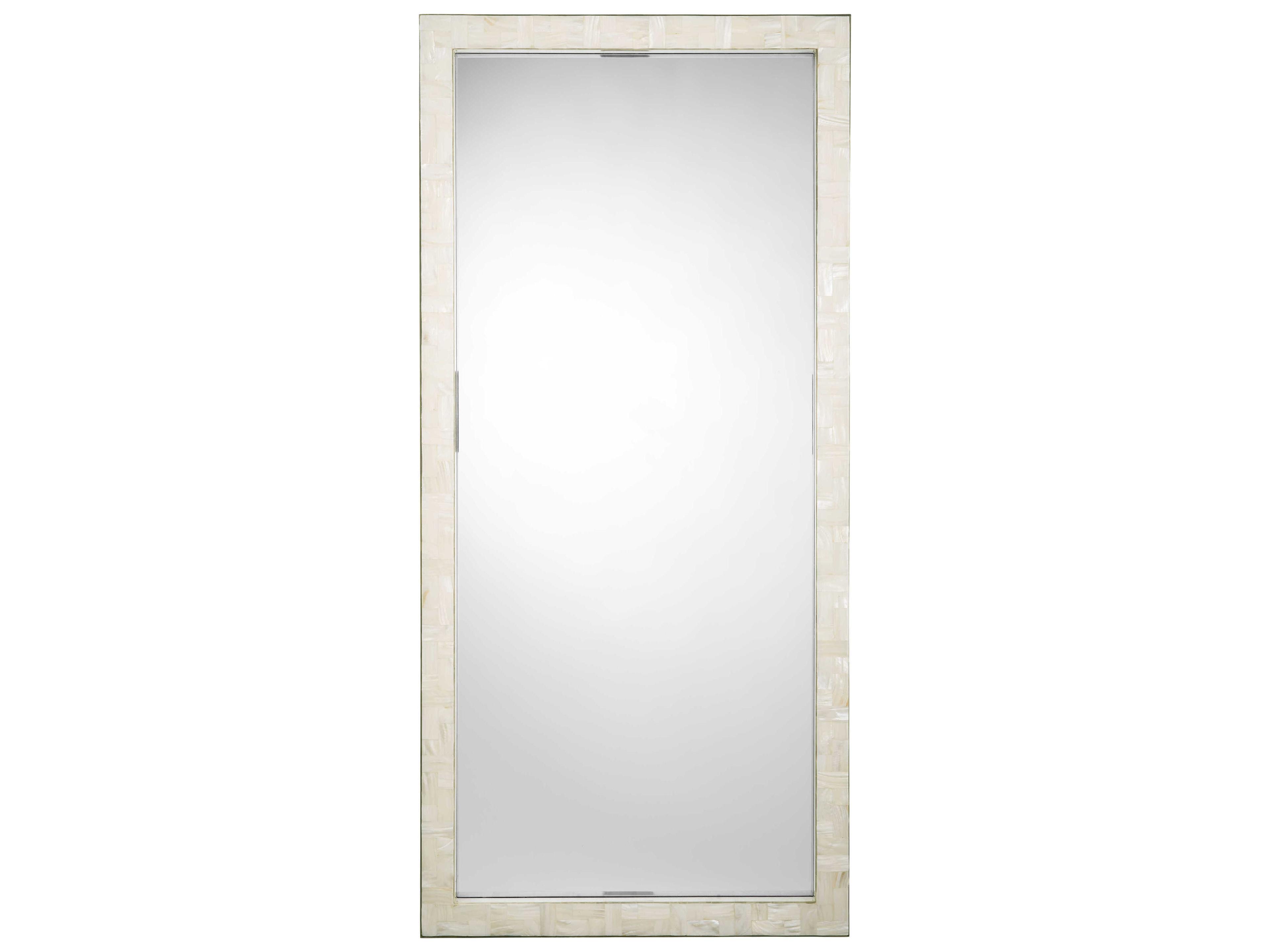 Monroe Mother of Pearl Natural Rectangular Wall Mirror