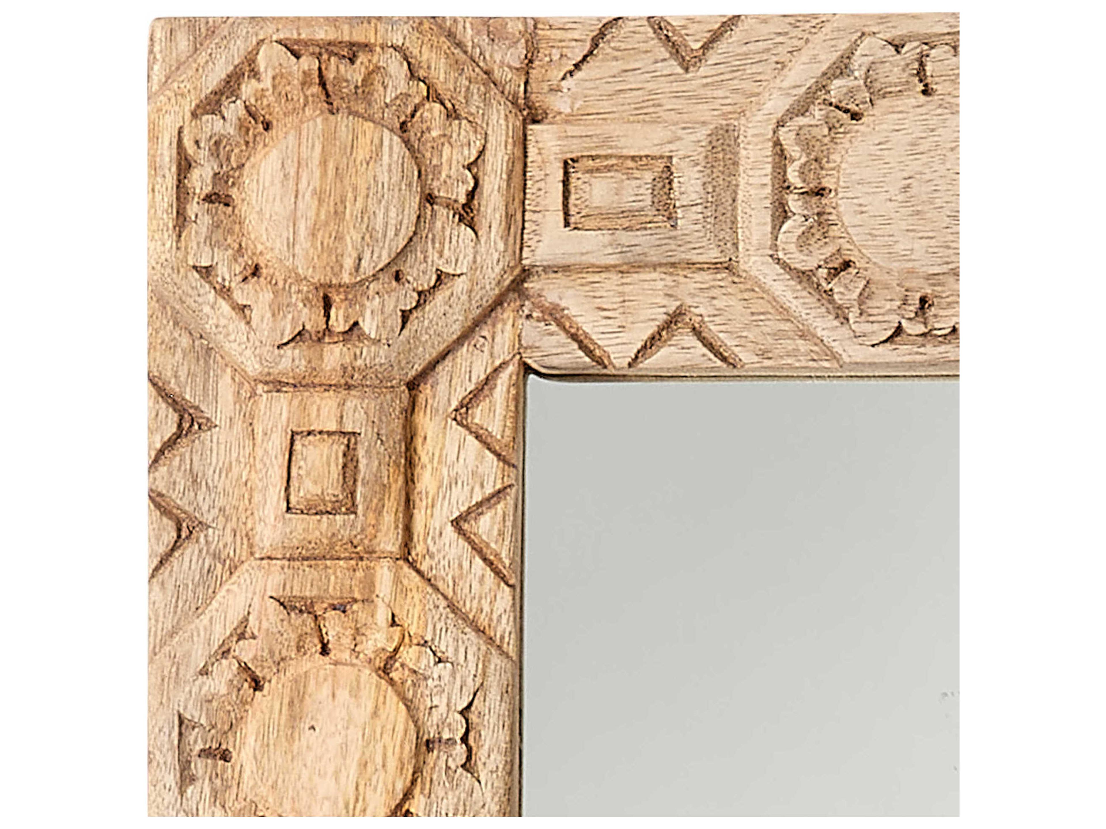 Jamie Young Relief Natural Rectangular Wall Mirror