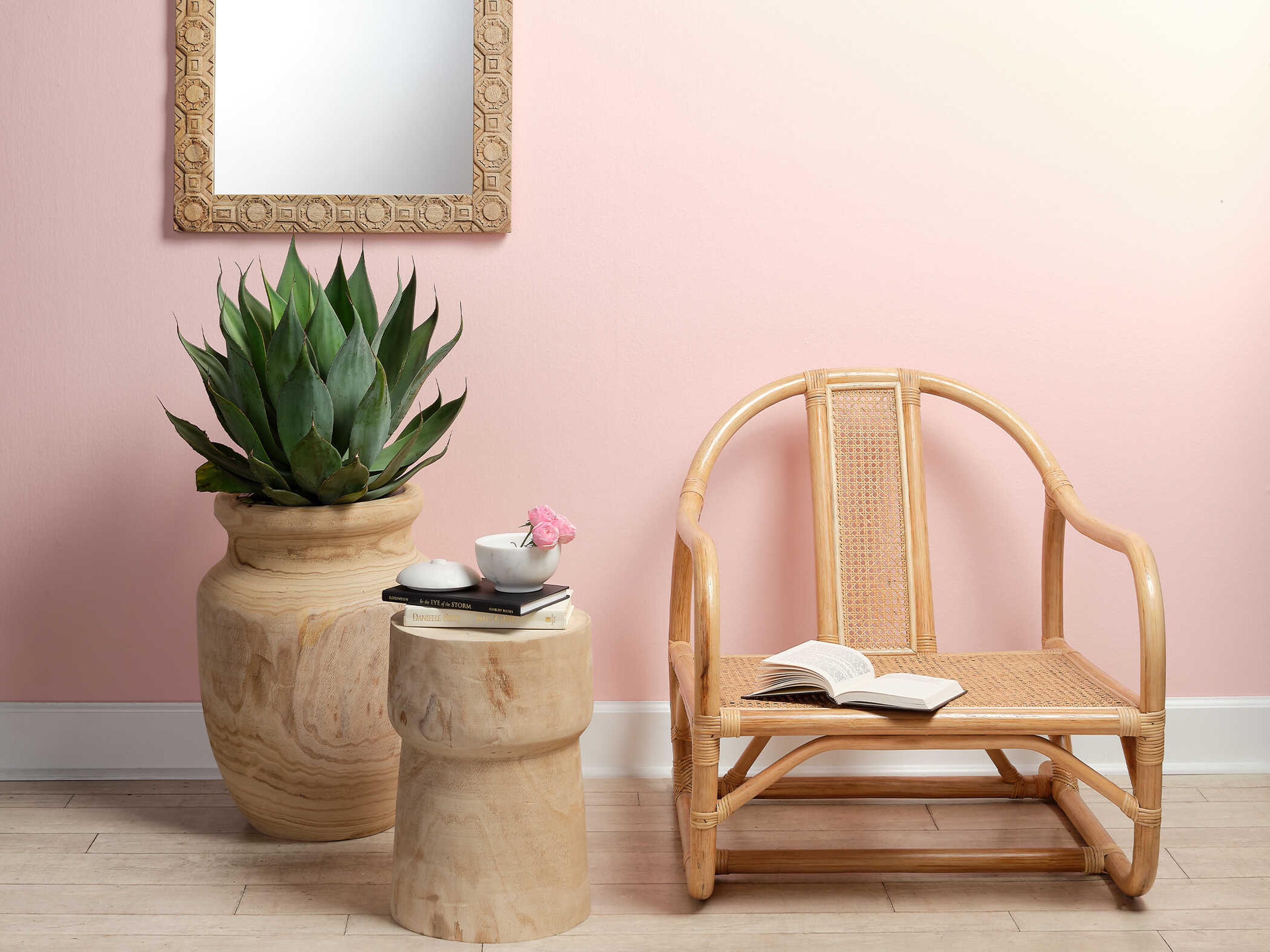 Jamie Young Relief Natural Rectangular Wall Mirror