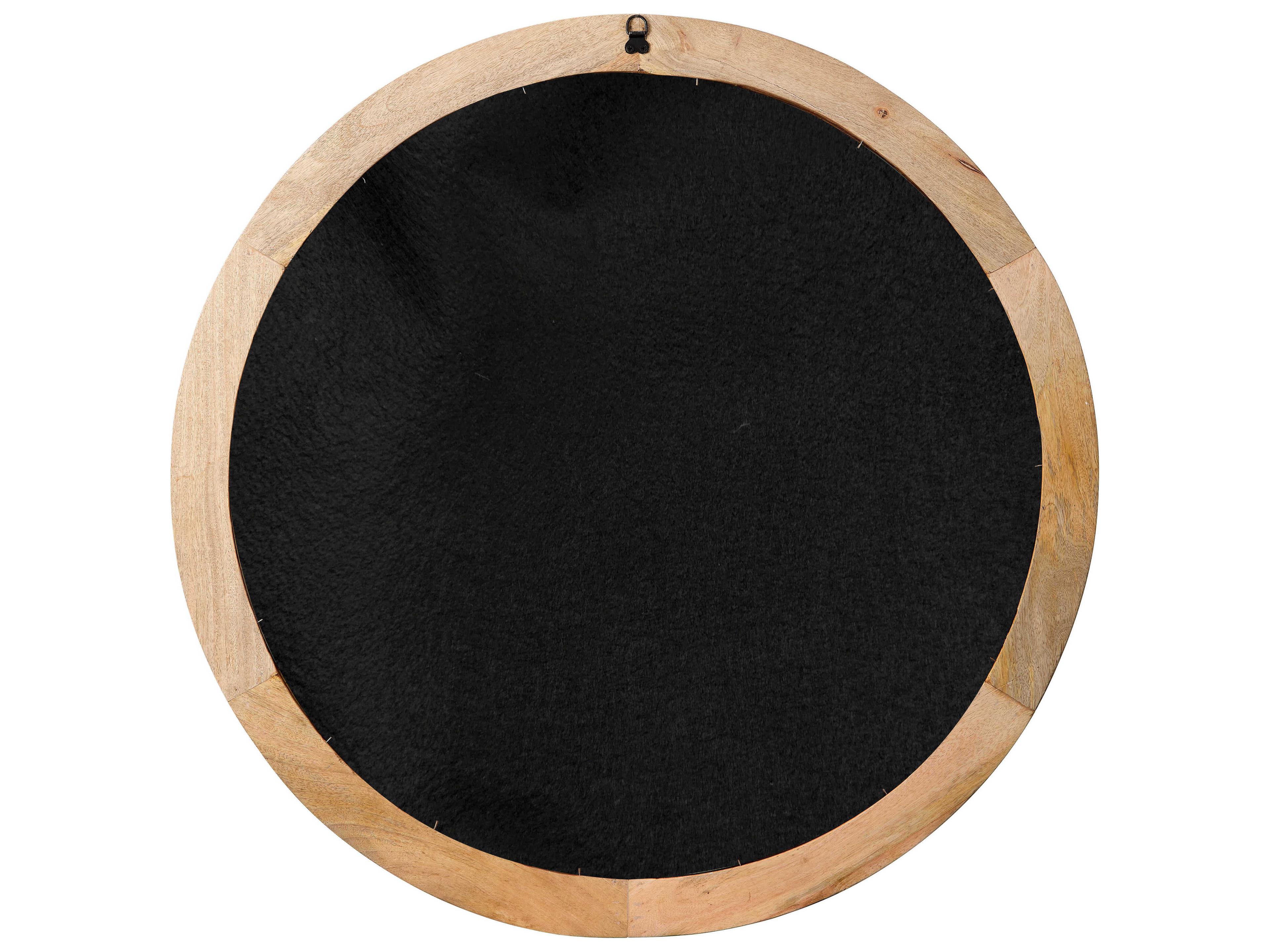 Jamie Young Relief Natural Round Wall Mirror