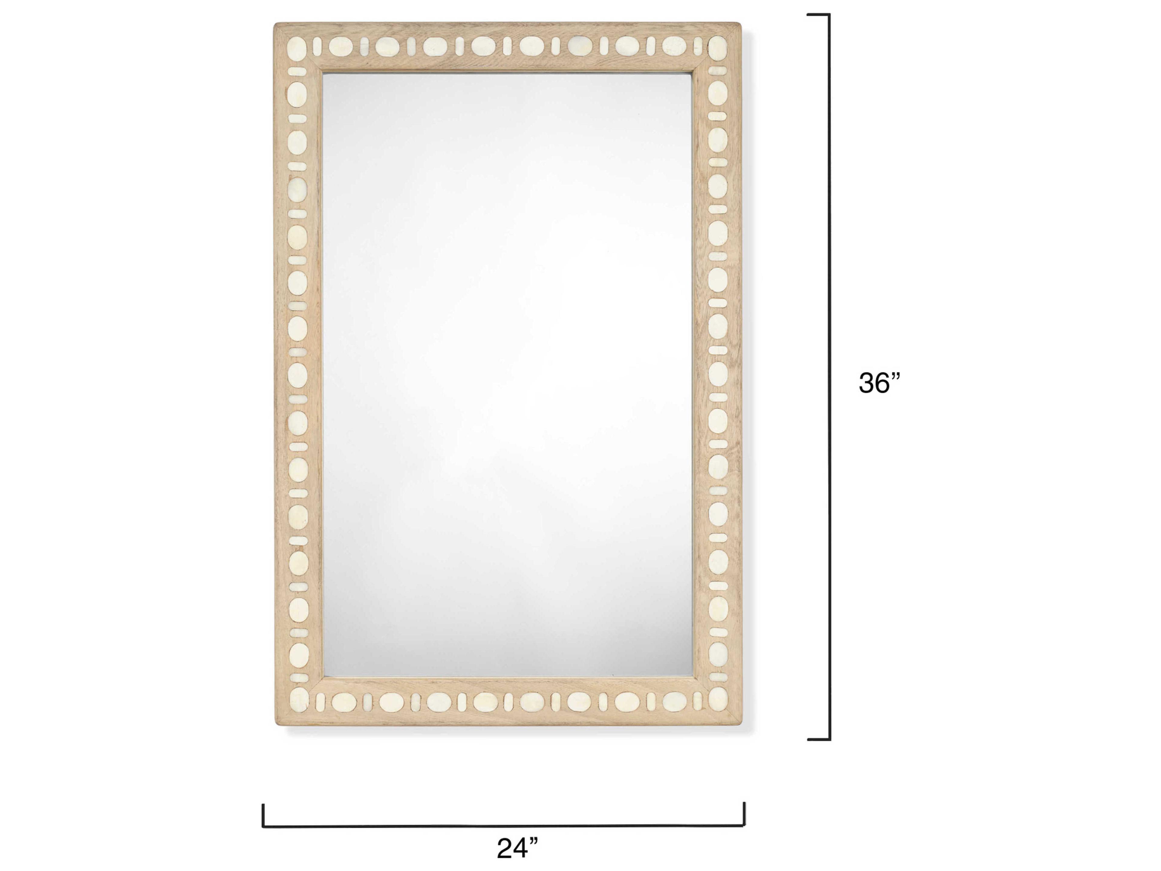 Jamie Young Sama Natural Rectangular Wall Mirror