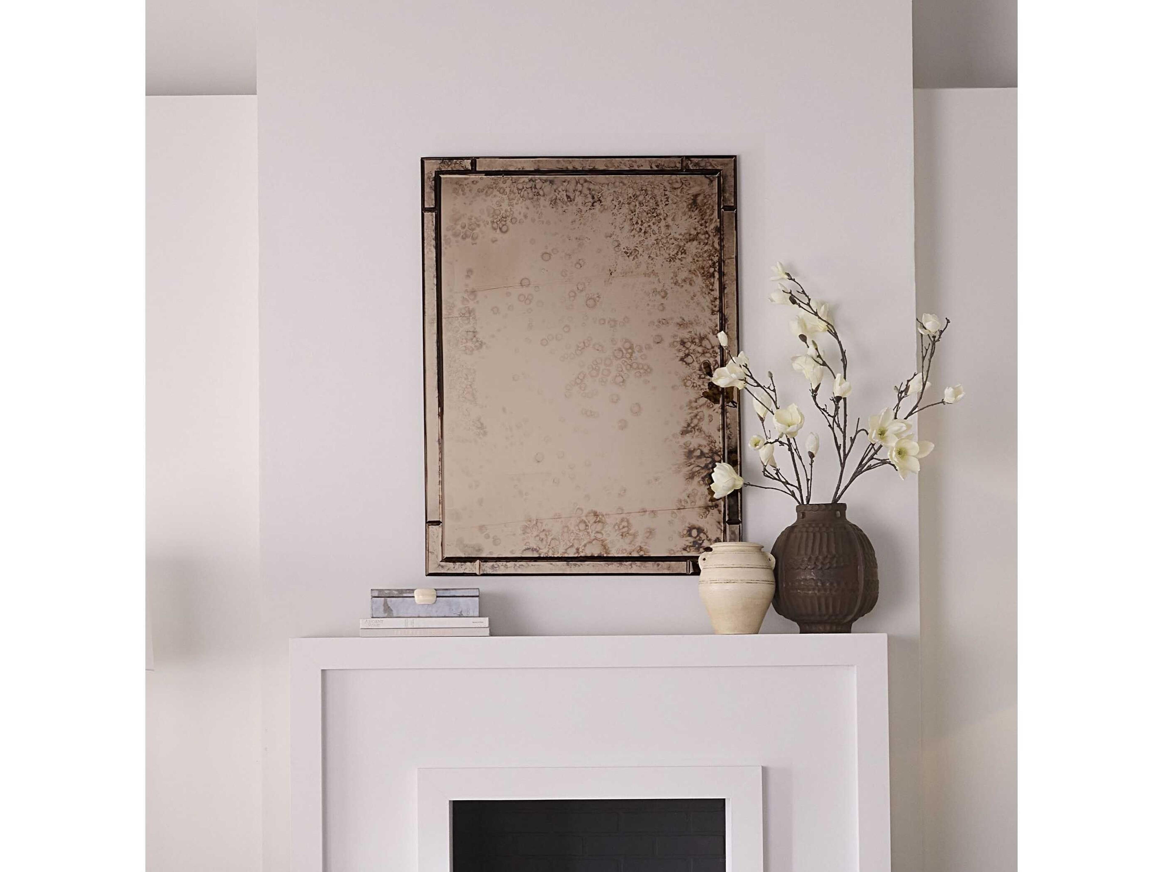 Jamie Young Versailles Antique Brass Wall Mirror Rectangular