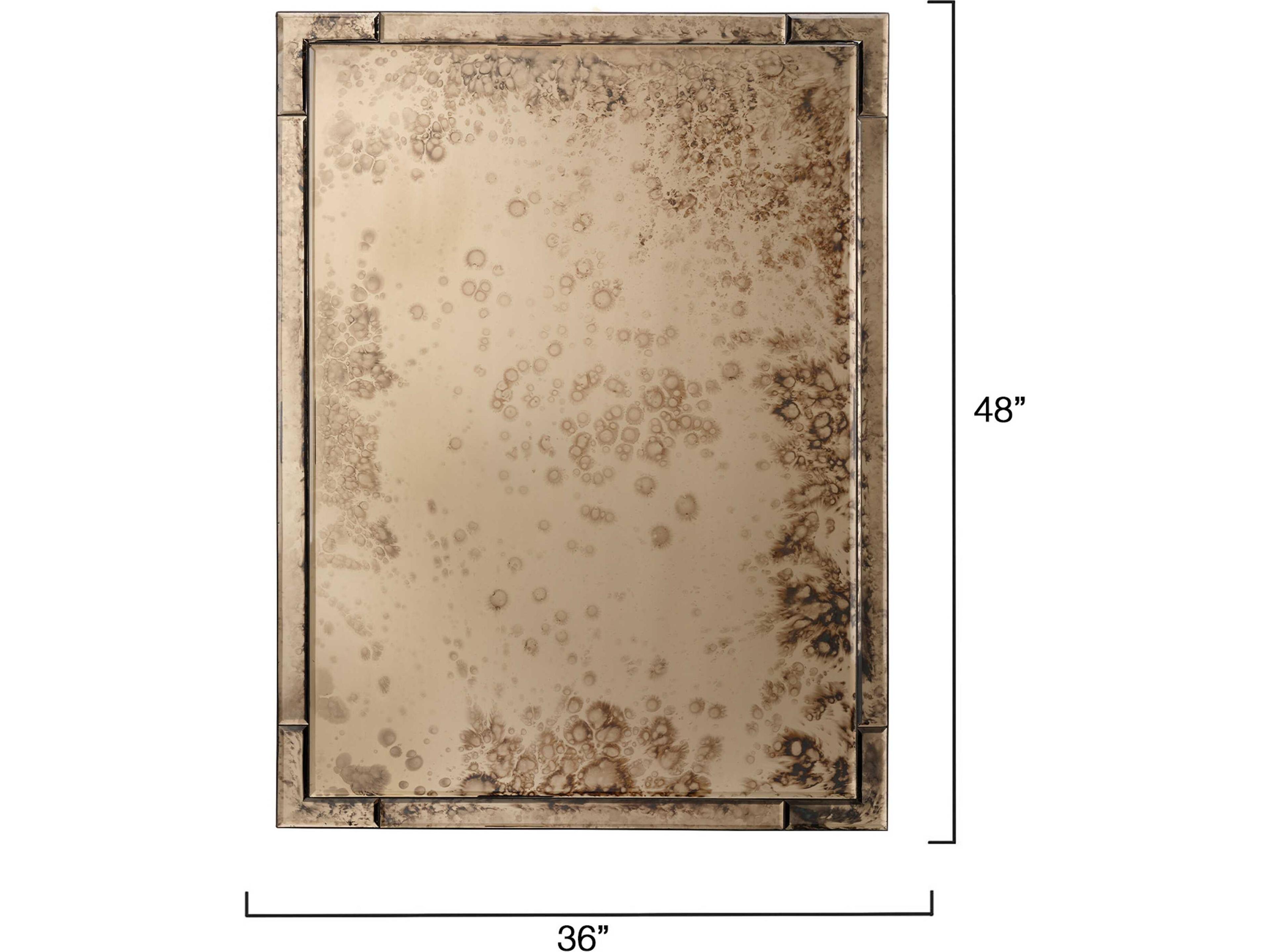 Jamie Young Versailles Antique Brass Wall Mirror Rectangular