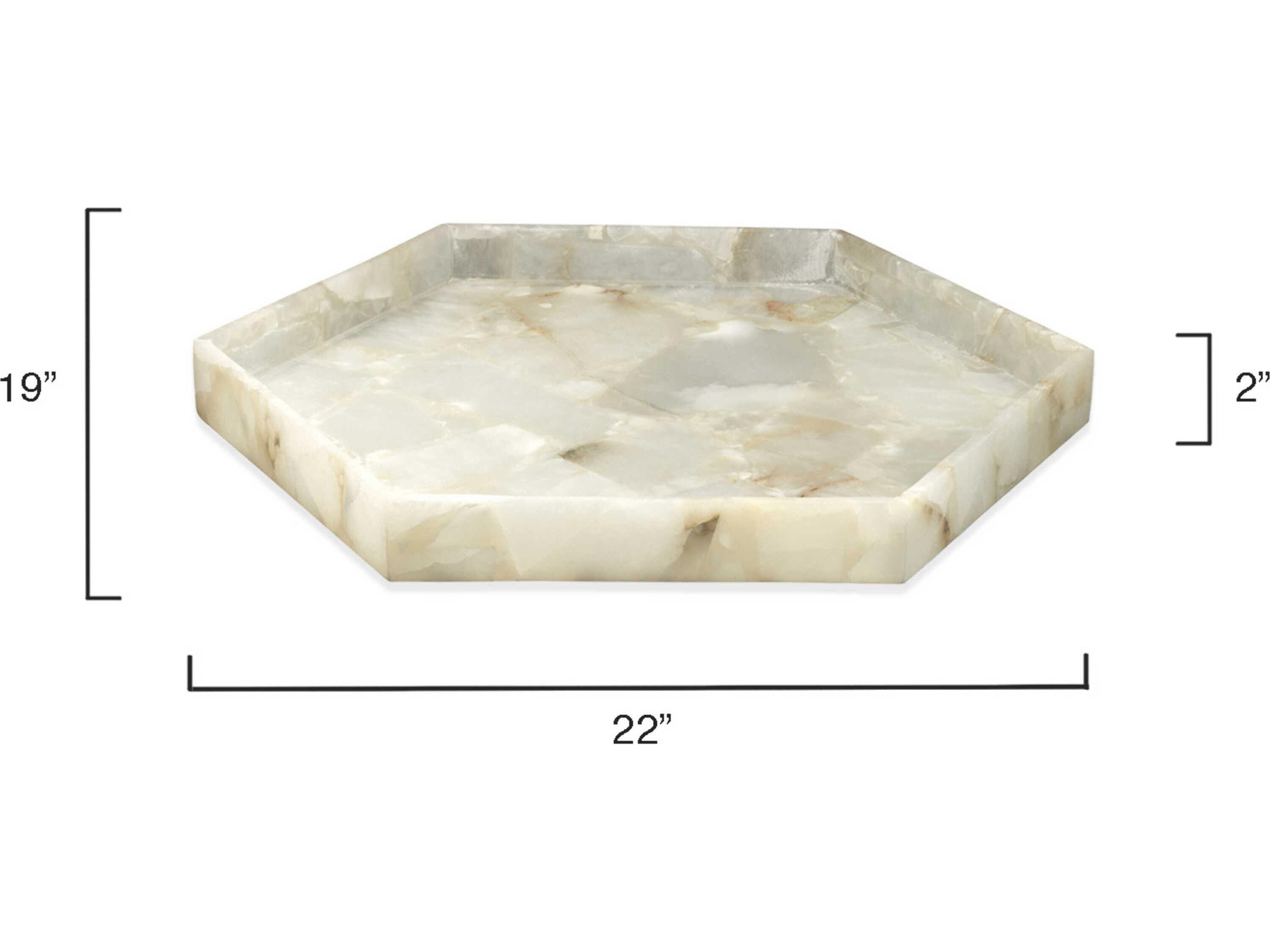 Jamie Young Antonia Alabaster Large Tray