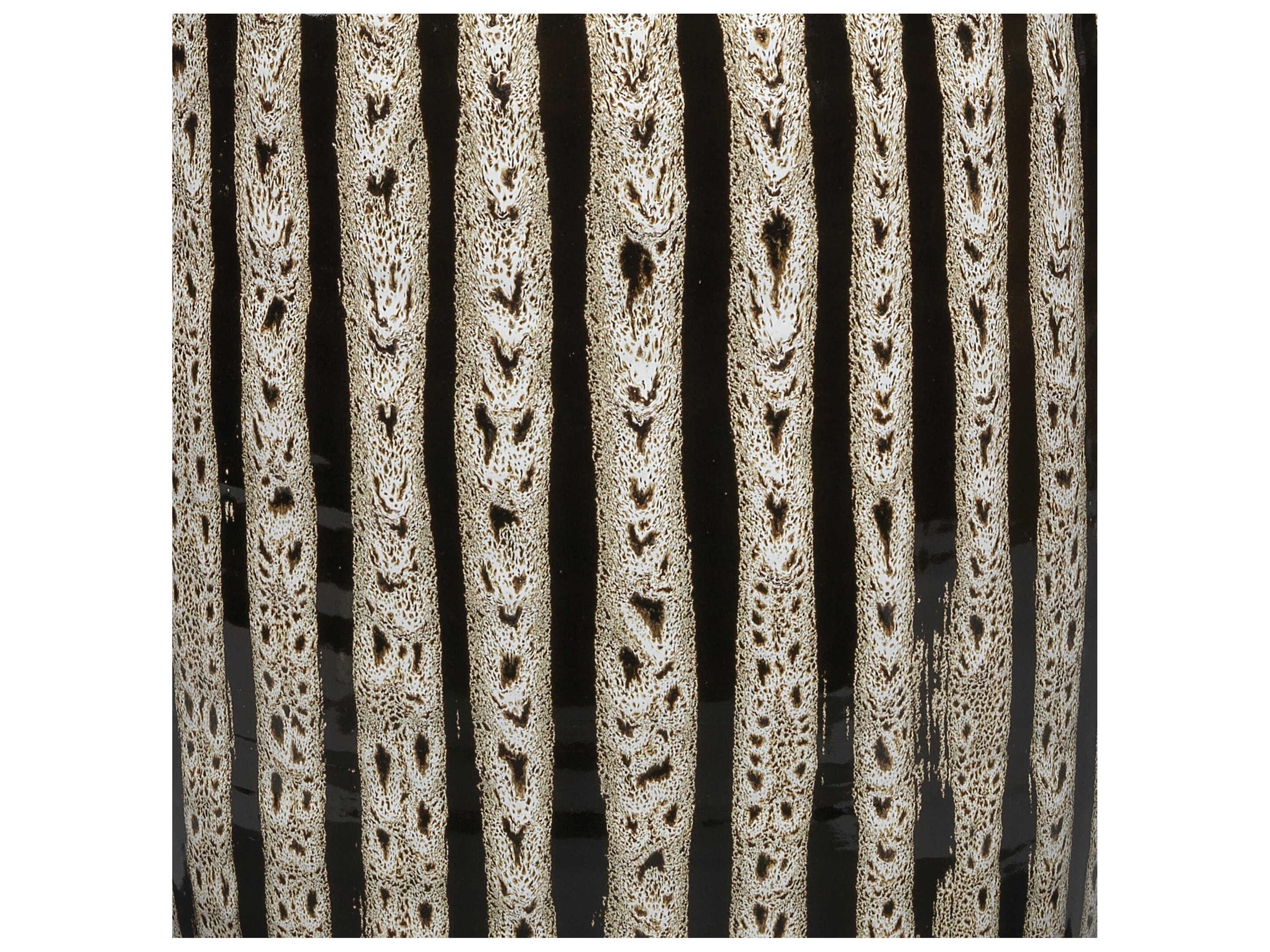 Jamie Young Beige / Black Vase