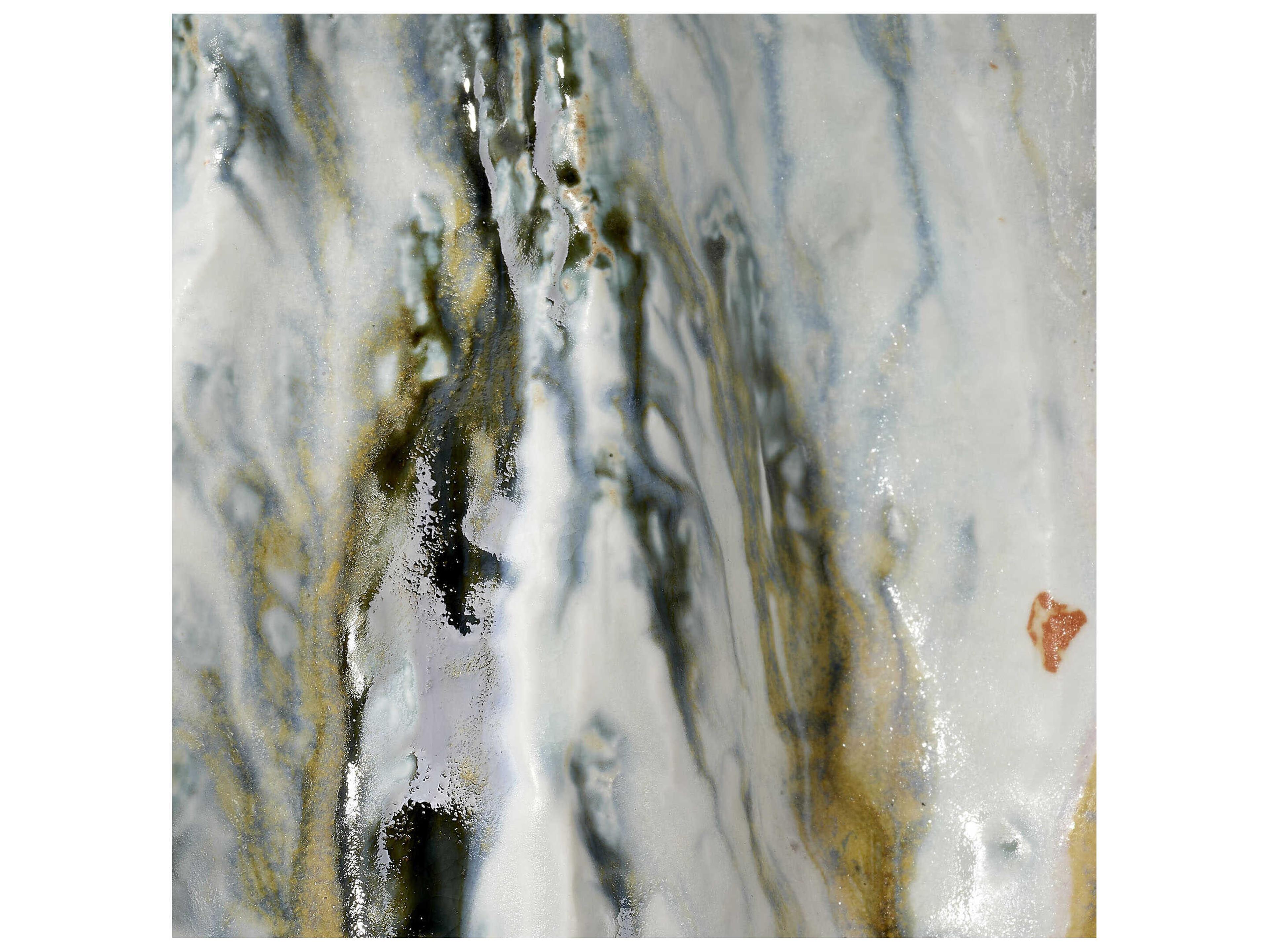 Jamie Young Beluga Reactive Blue Glaze Vase