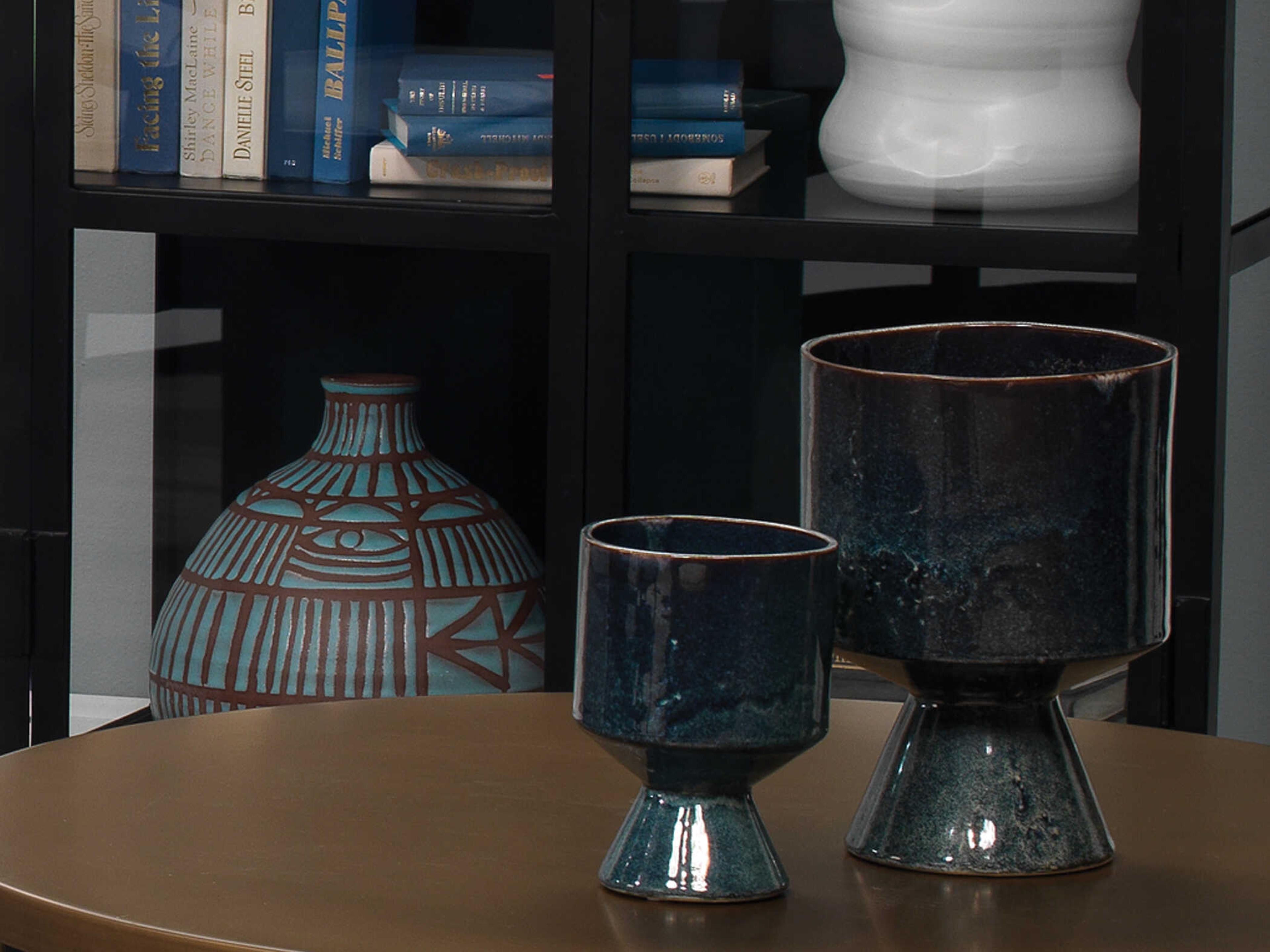 Jamie Young Berkeley Royal Blue Pots Set of 3