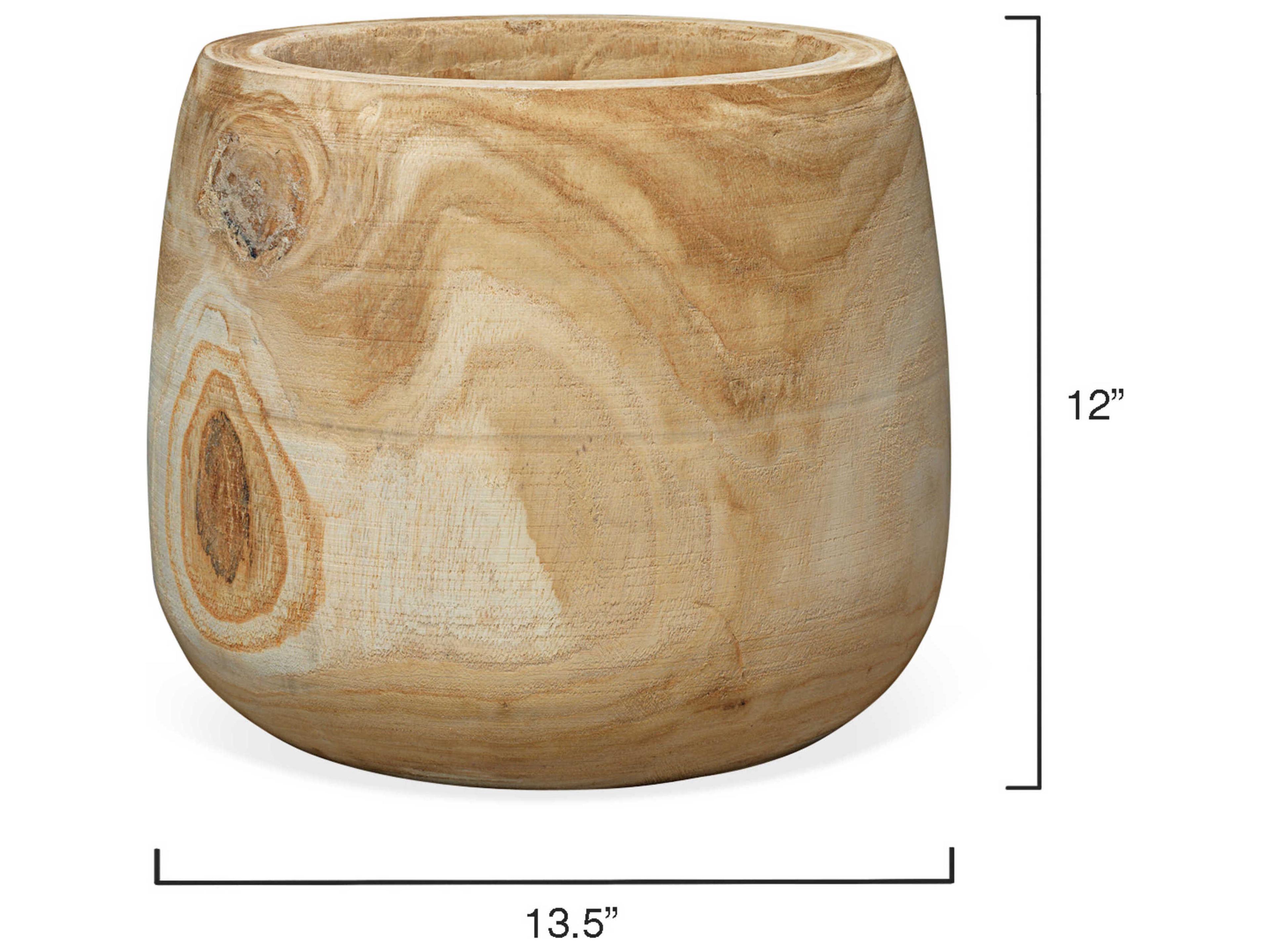 Jamie Young Brea Natural Wooden Vase