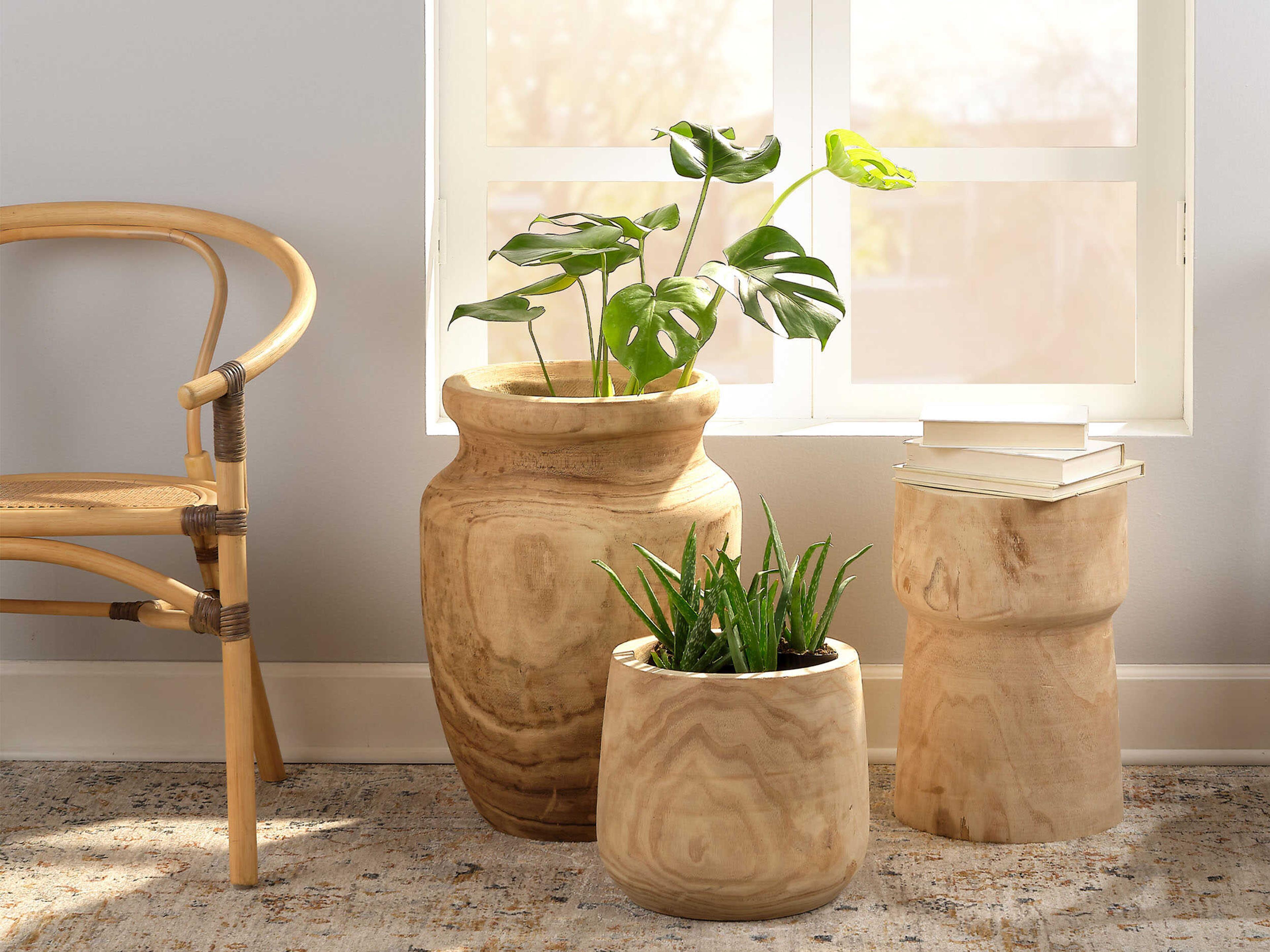 Jamie Young Brea Natural Wooden Vase