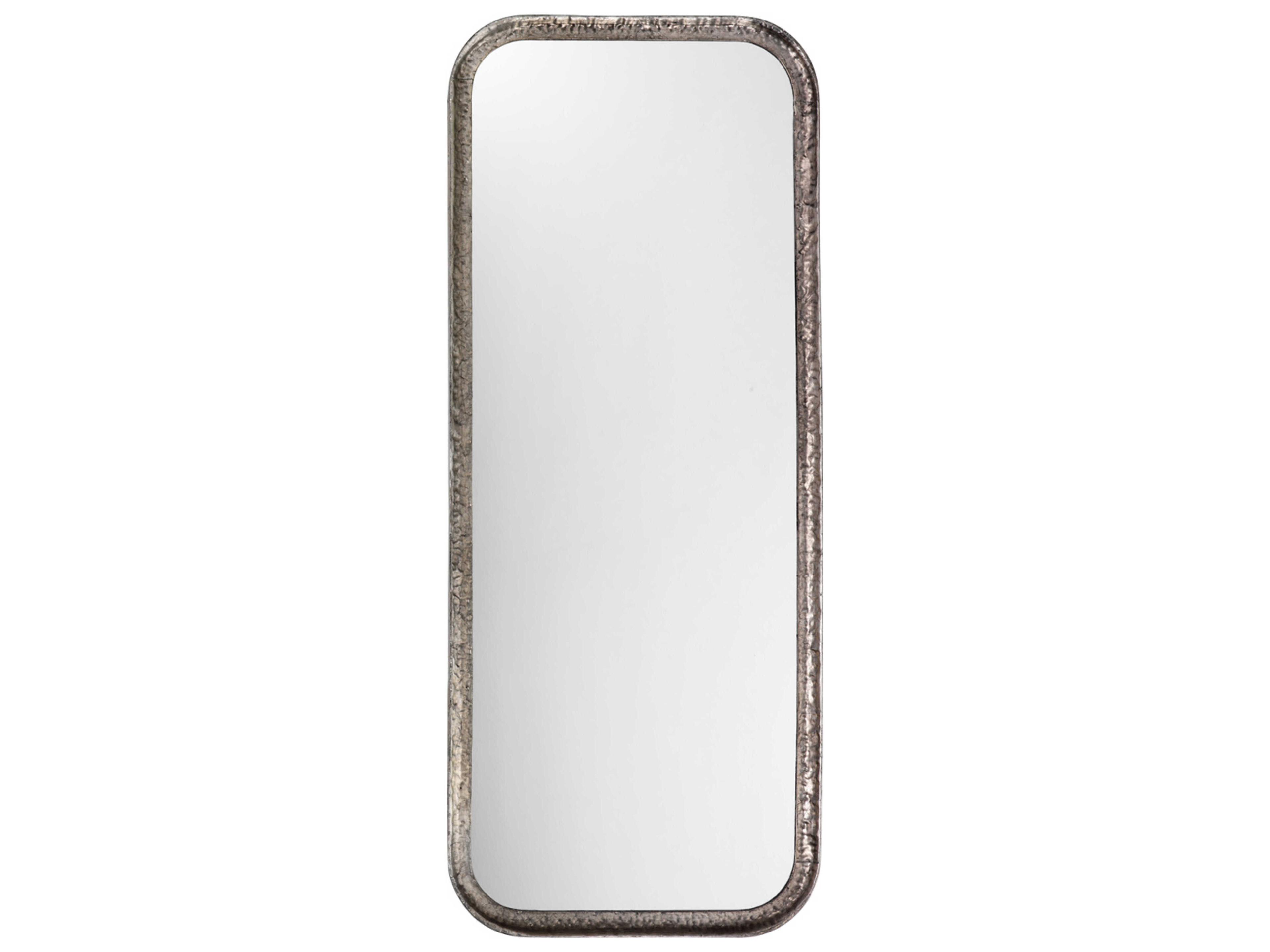 Silver Leaf Rectangular Wall Mirror