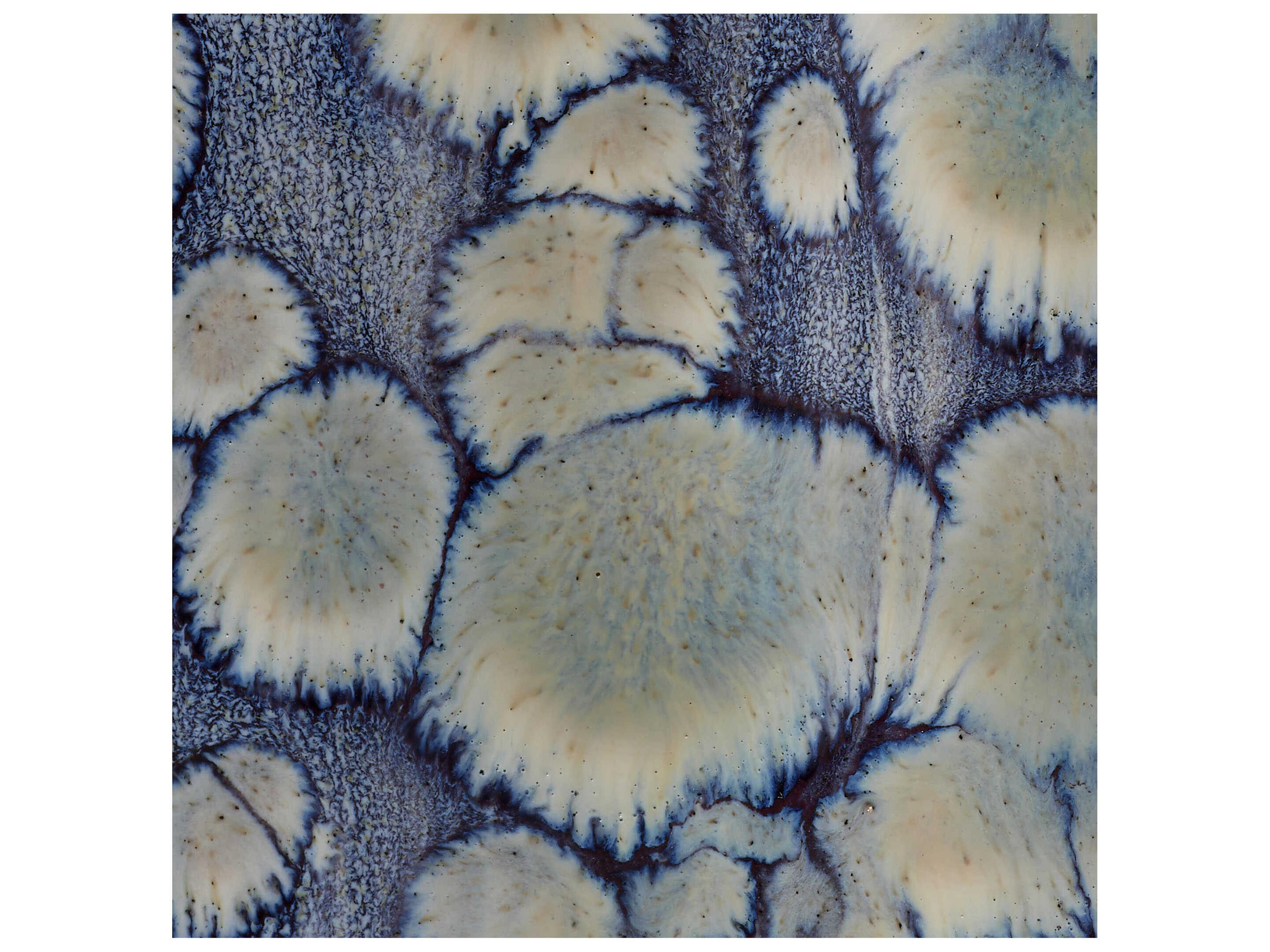 Jamie Young Cloud Reactive Blue Glaze Vase Set of 2