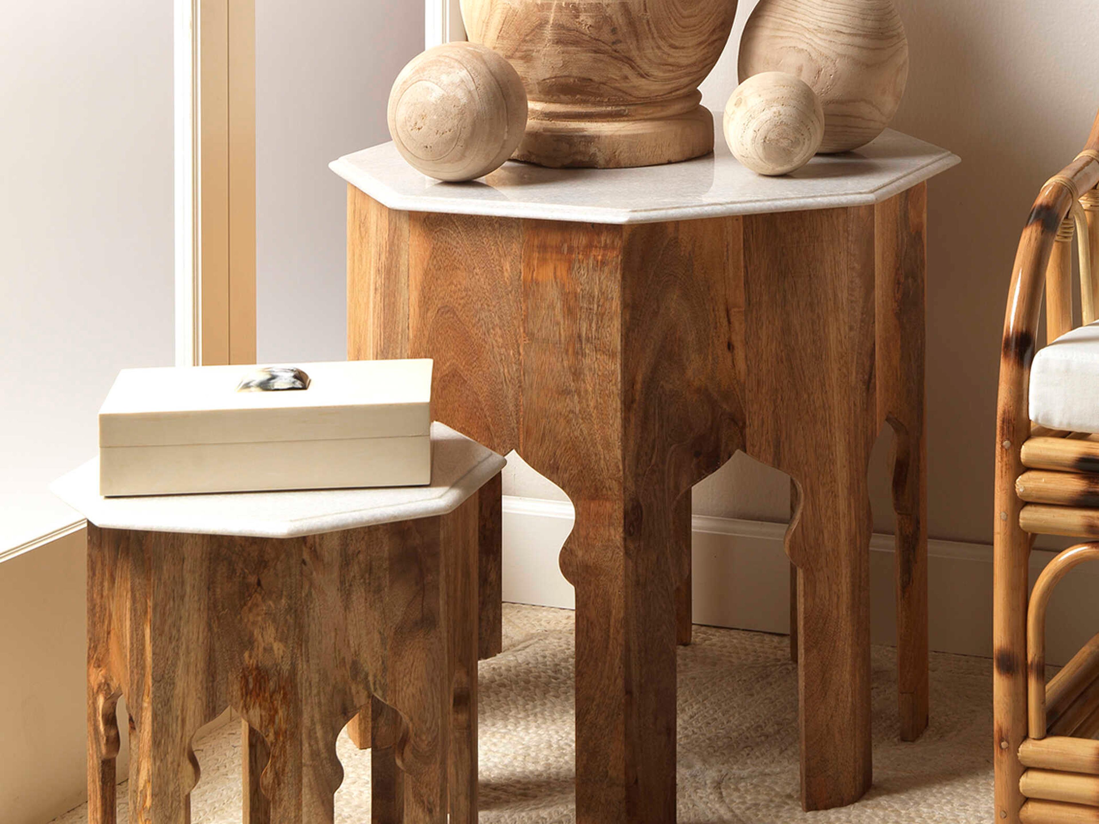 Jamie Young Cream Resin With Horn Accent Storage Case