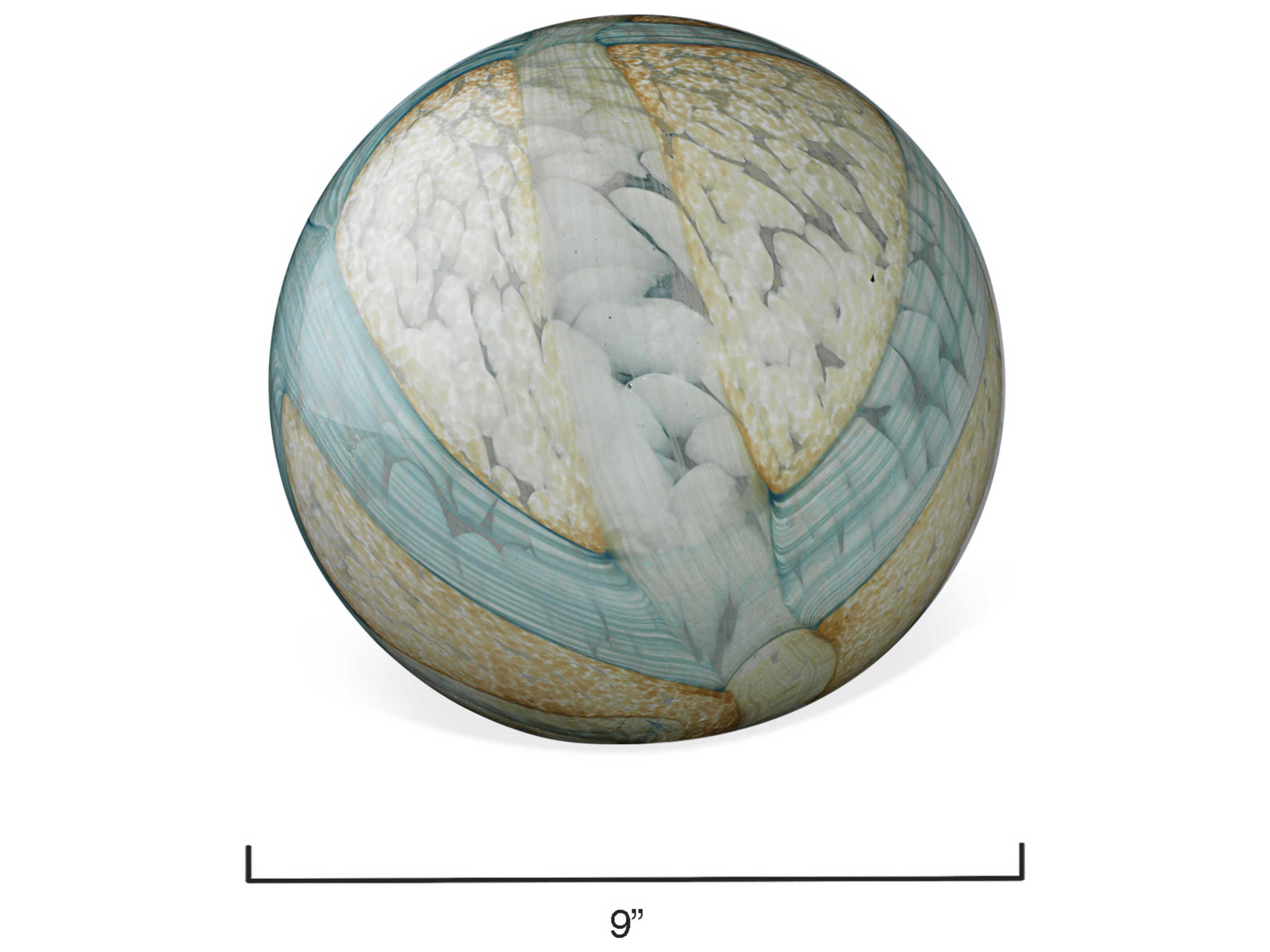 Jamie Young Pale Blue Cosmos Glass Balls Set of 2