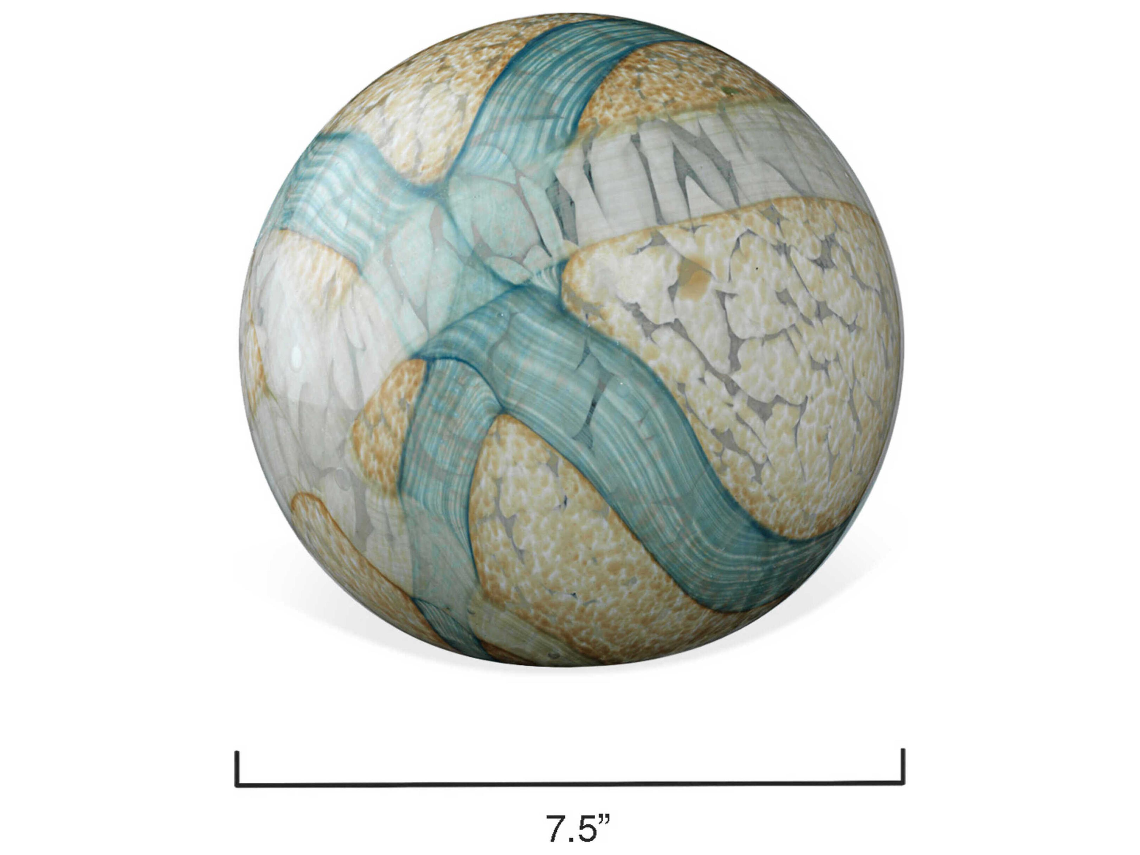 Jamie Young Pale Blue Cosmos Glass Balls Set of 2