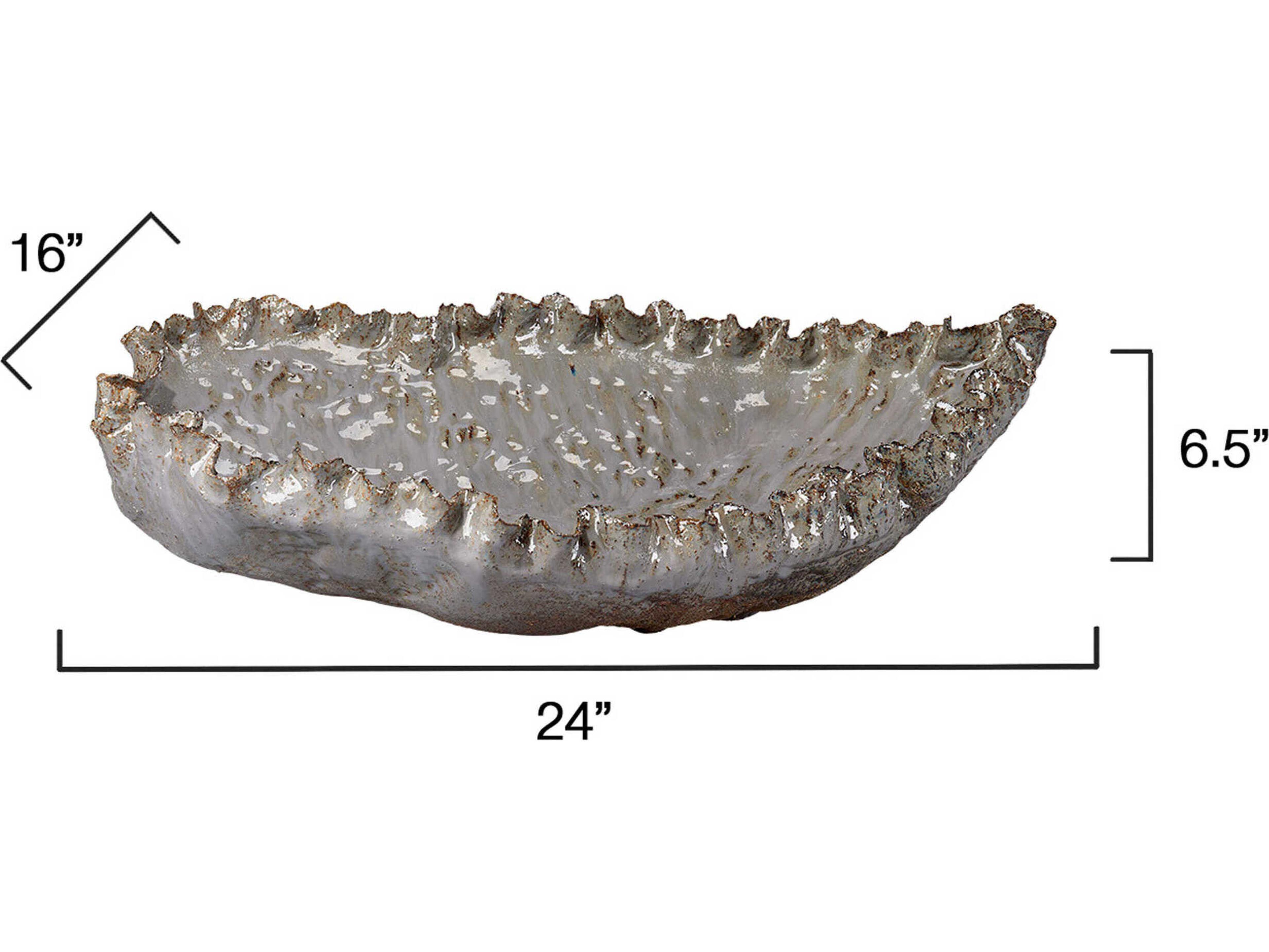 Jamie Young Crustacean Grey Decorative Bowl