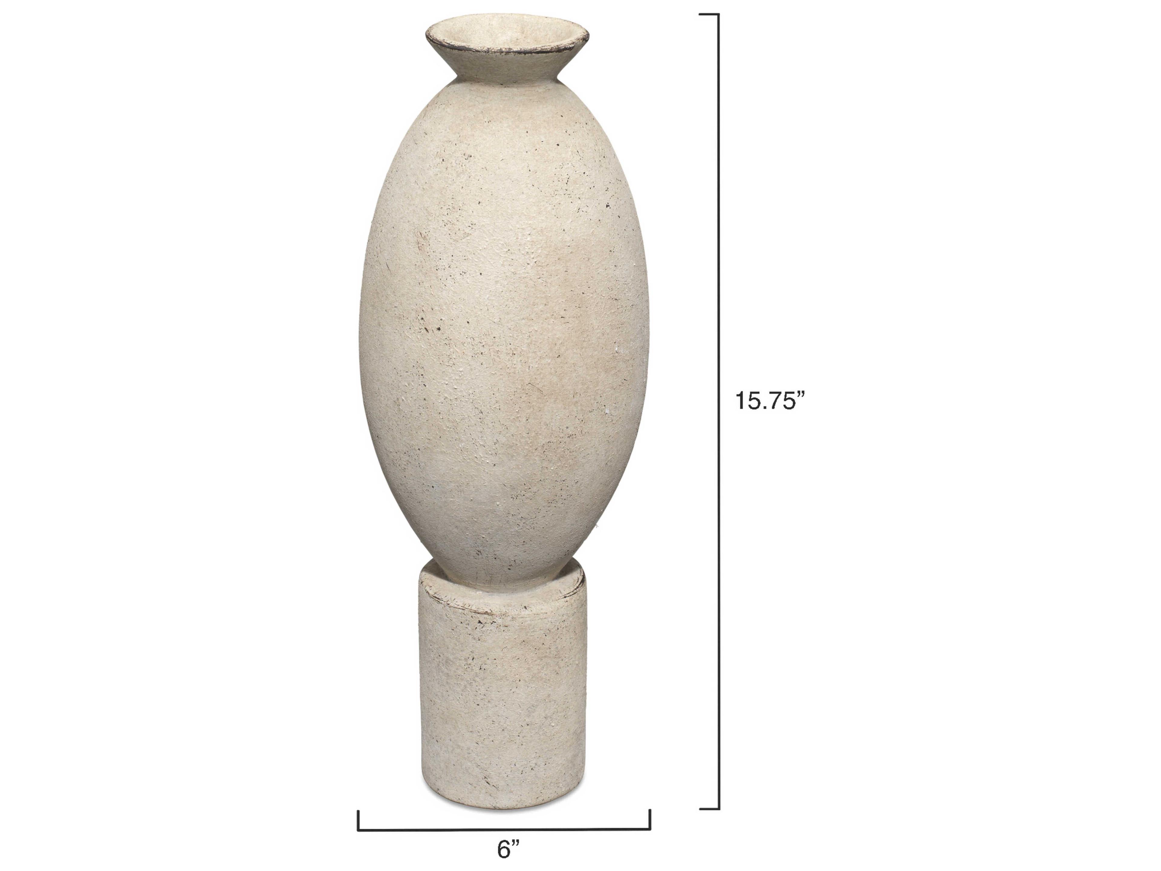 Jamie Young Elevated Off White Ceramic Vase