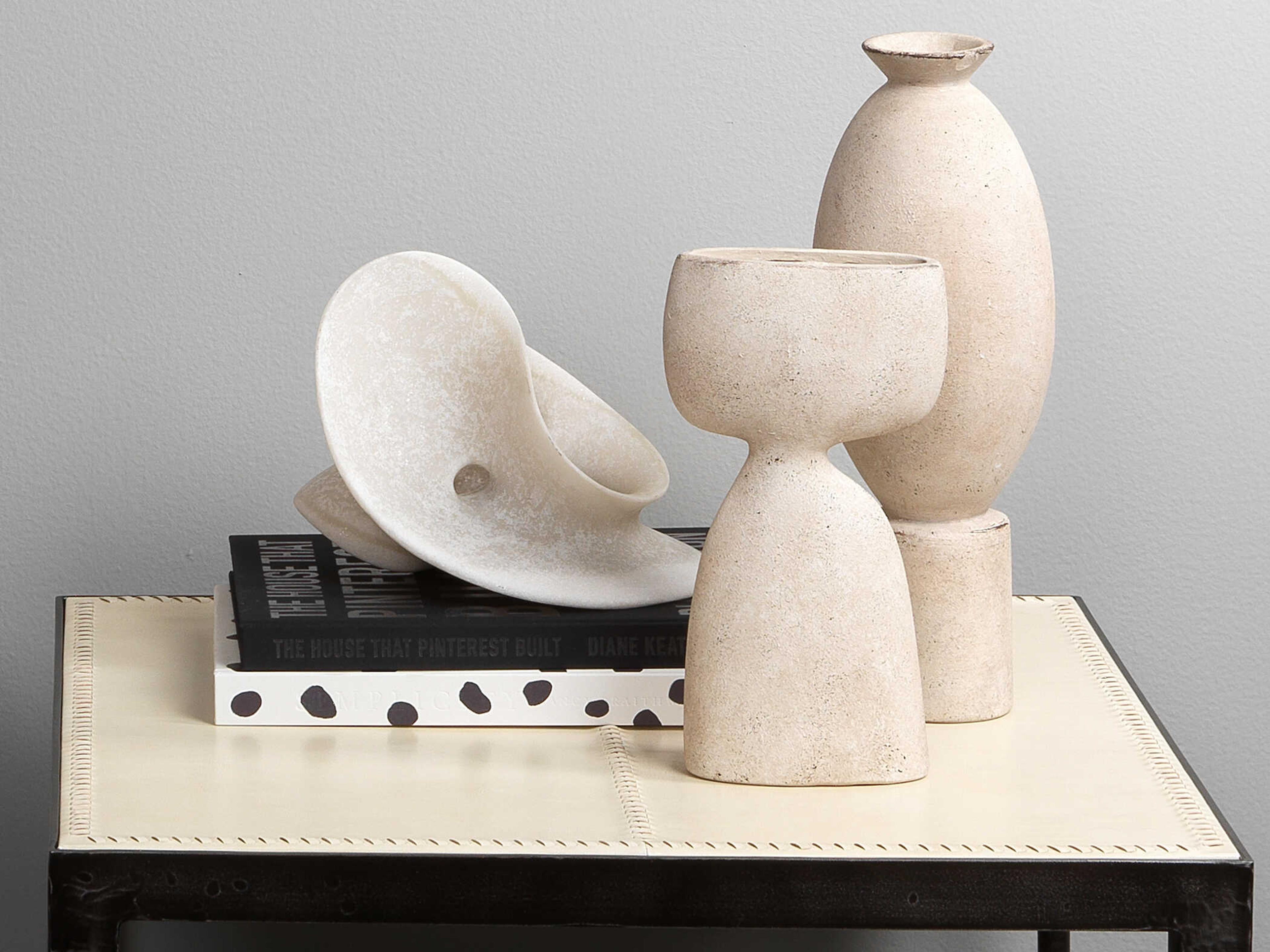 Jamie Young Elevated Off White Ceramic Vase