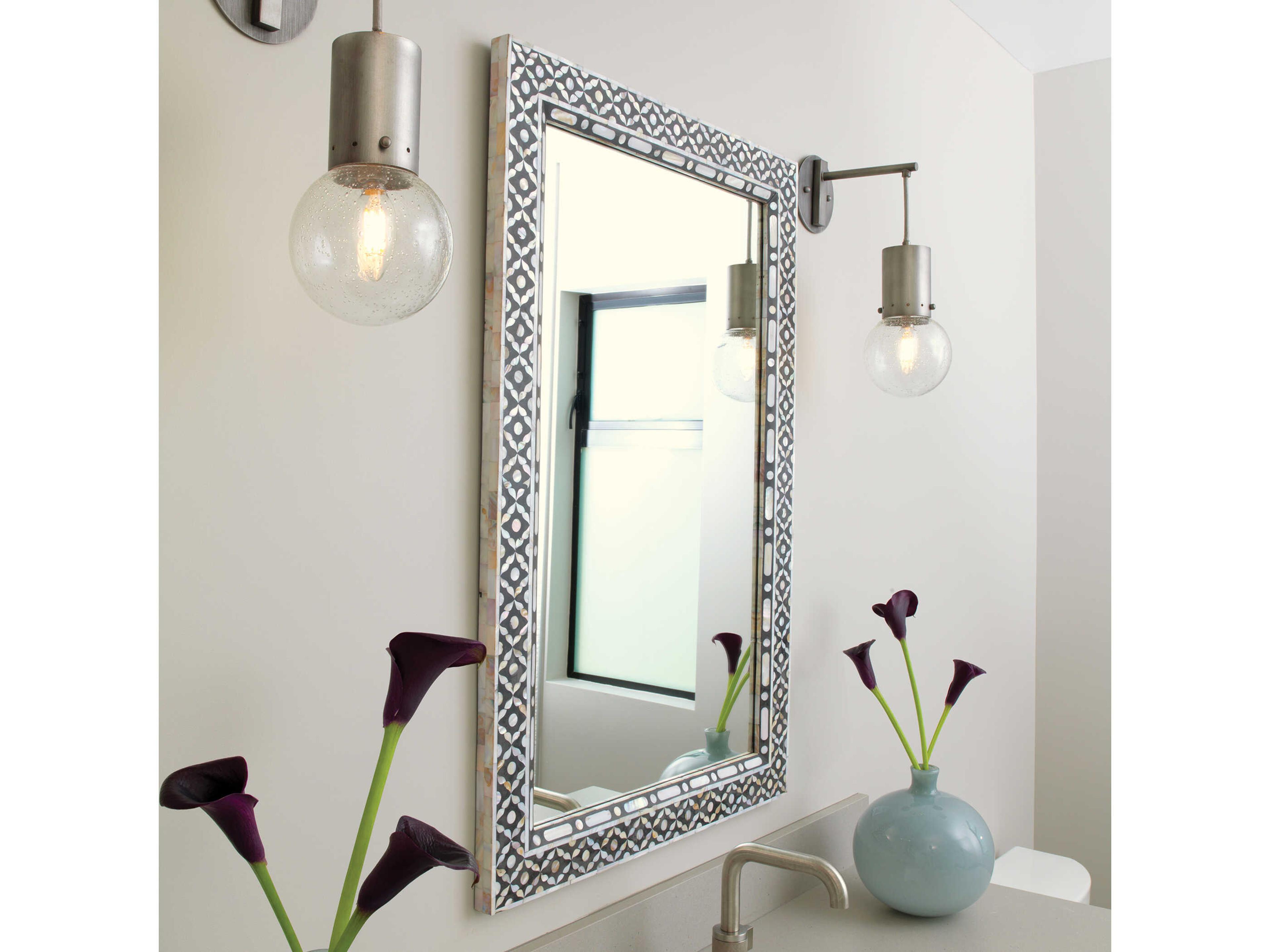 Jamie Young Evelyn Mother of Pearl Inlay Mirror