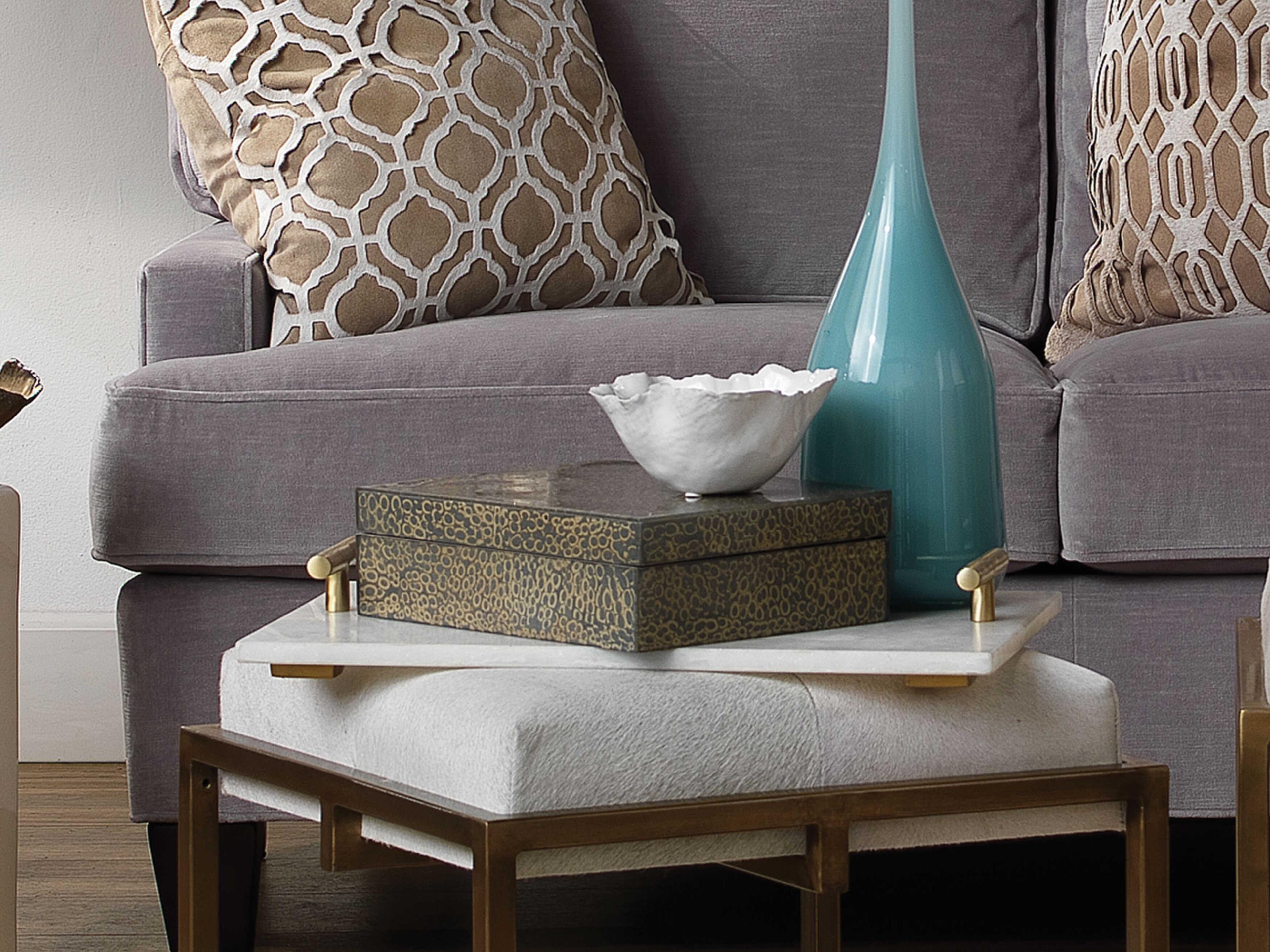 Jamie Young Fleur White Ceramic Ceramic Bowls Set of 3