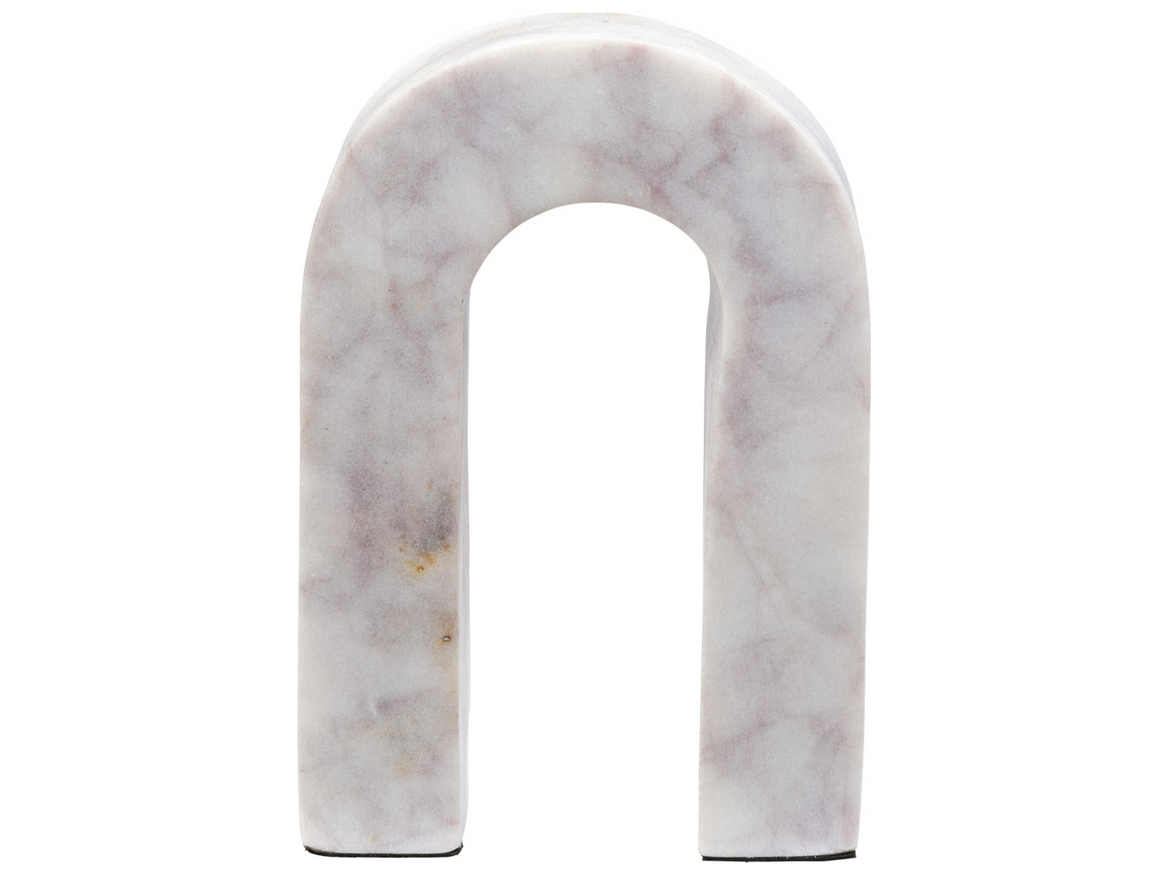 Jamie Young Flux White Marble 6" High Sculpture