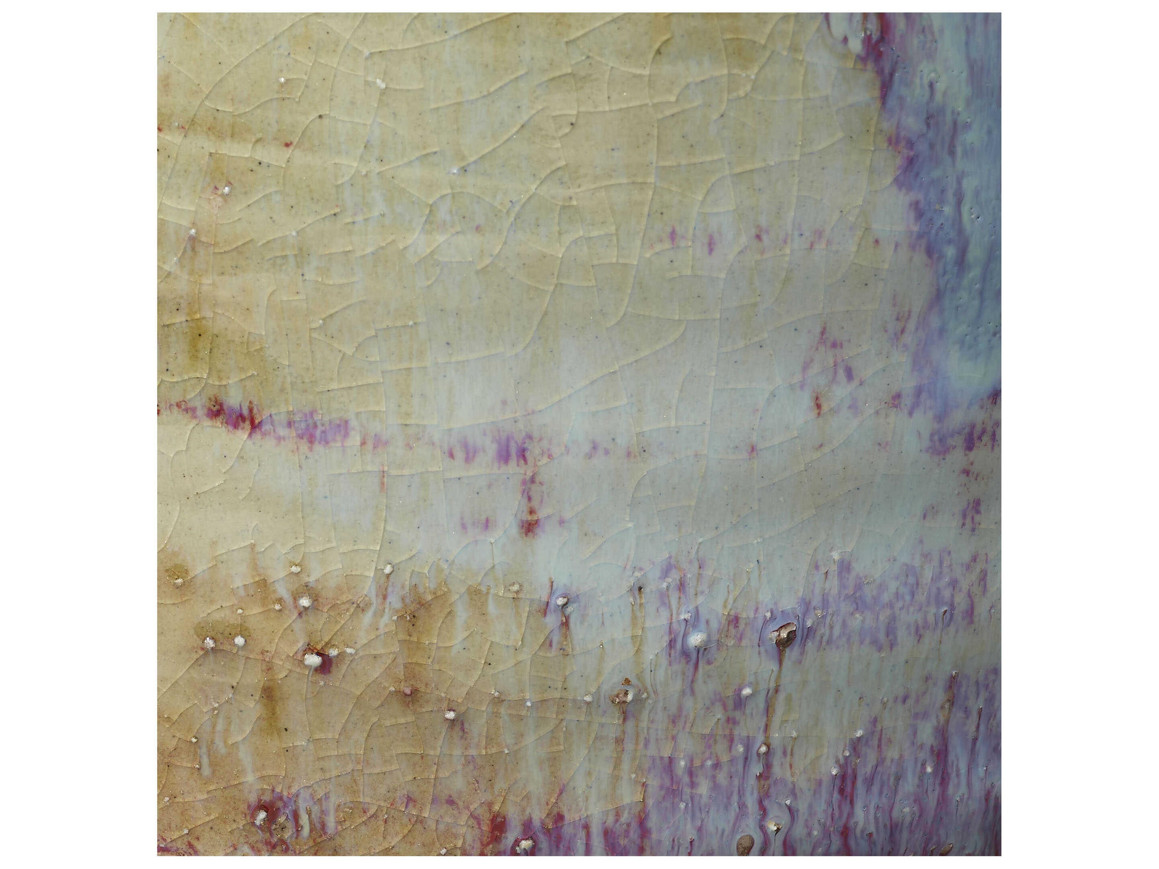 Jamie Young Granada Reactive Blue Natural Purple Glaze Vase