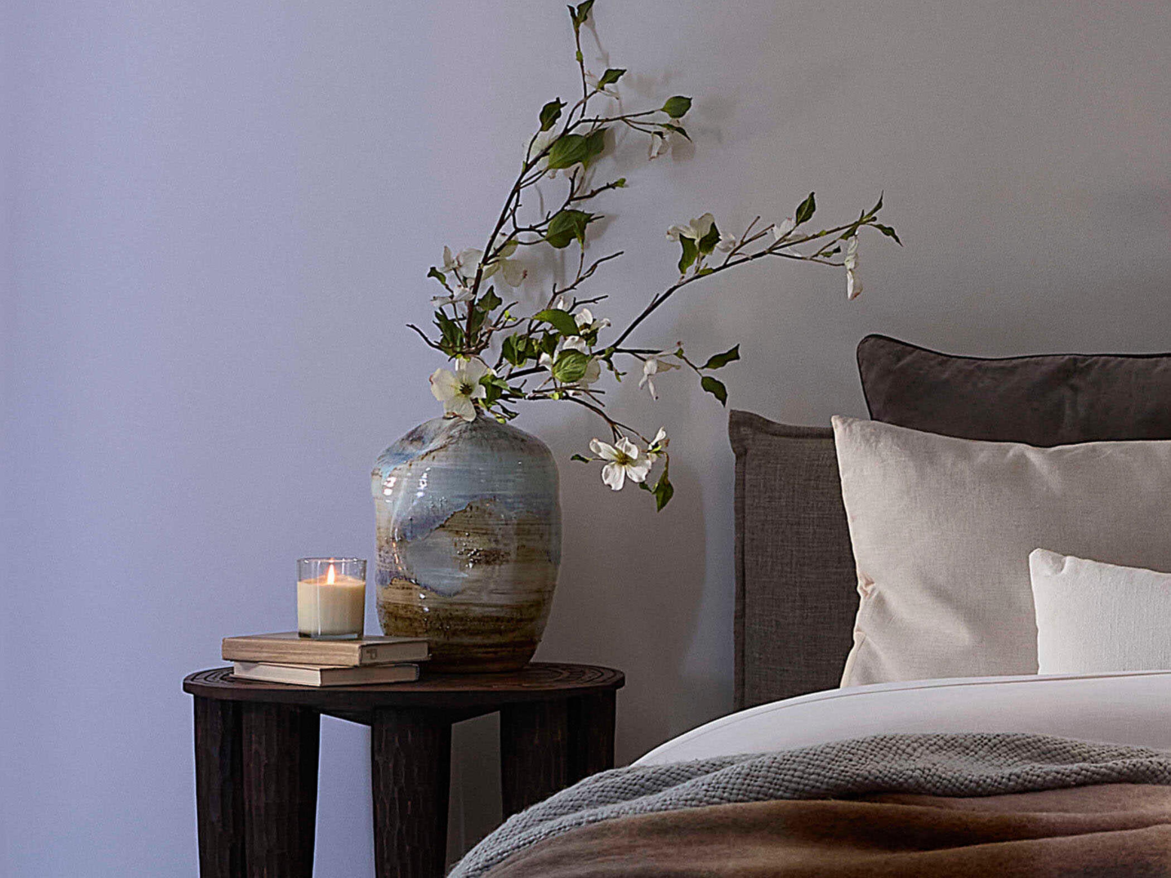 Jamie Young Granada Reactive Blue Natural Purple Glaze Vase