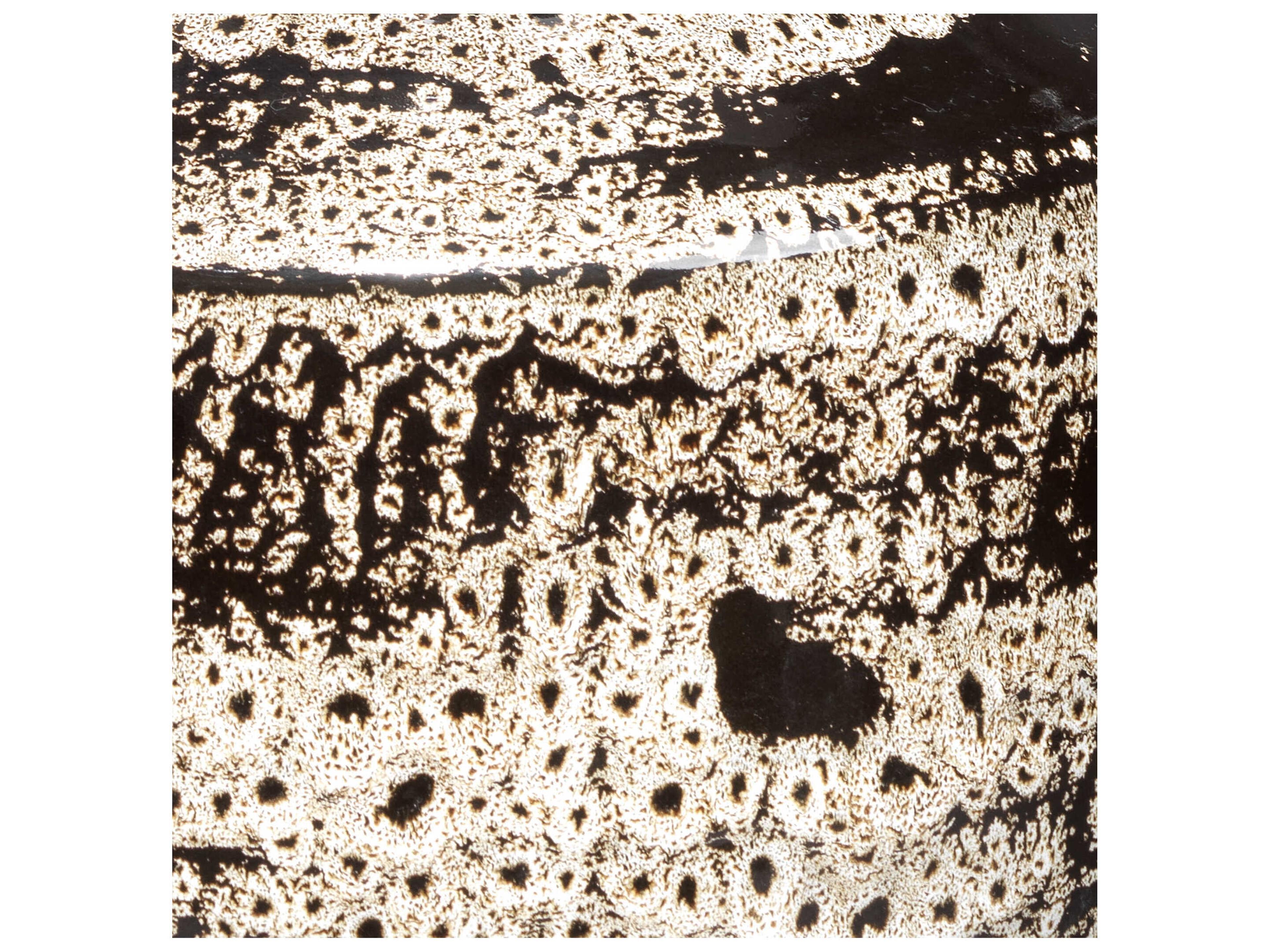 Jamie Young Jones Beige / Black Ceramic Vase