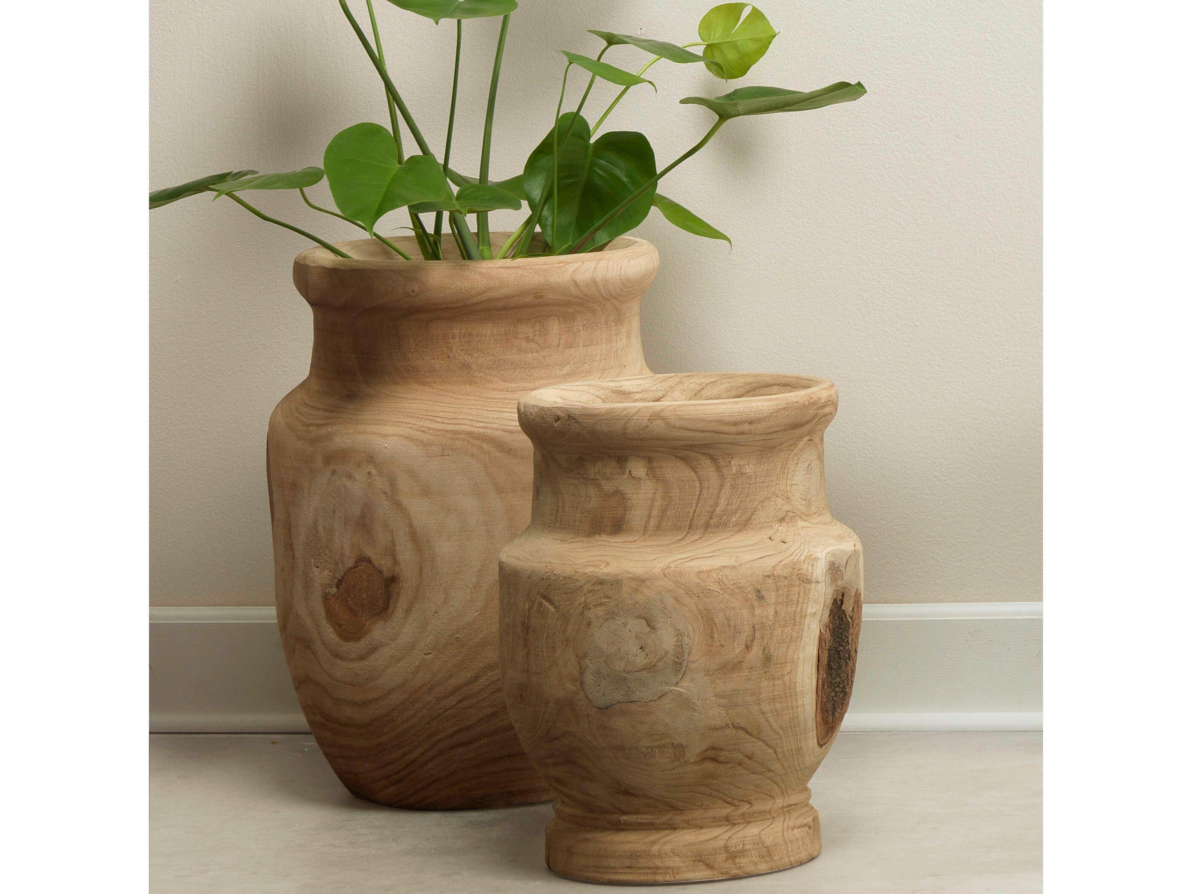 Jamie Young Laguna Natural Wooden Vase