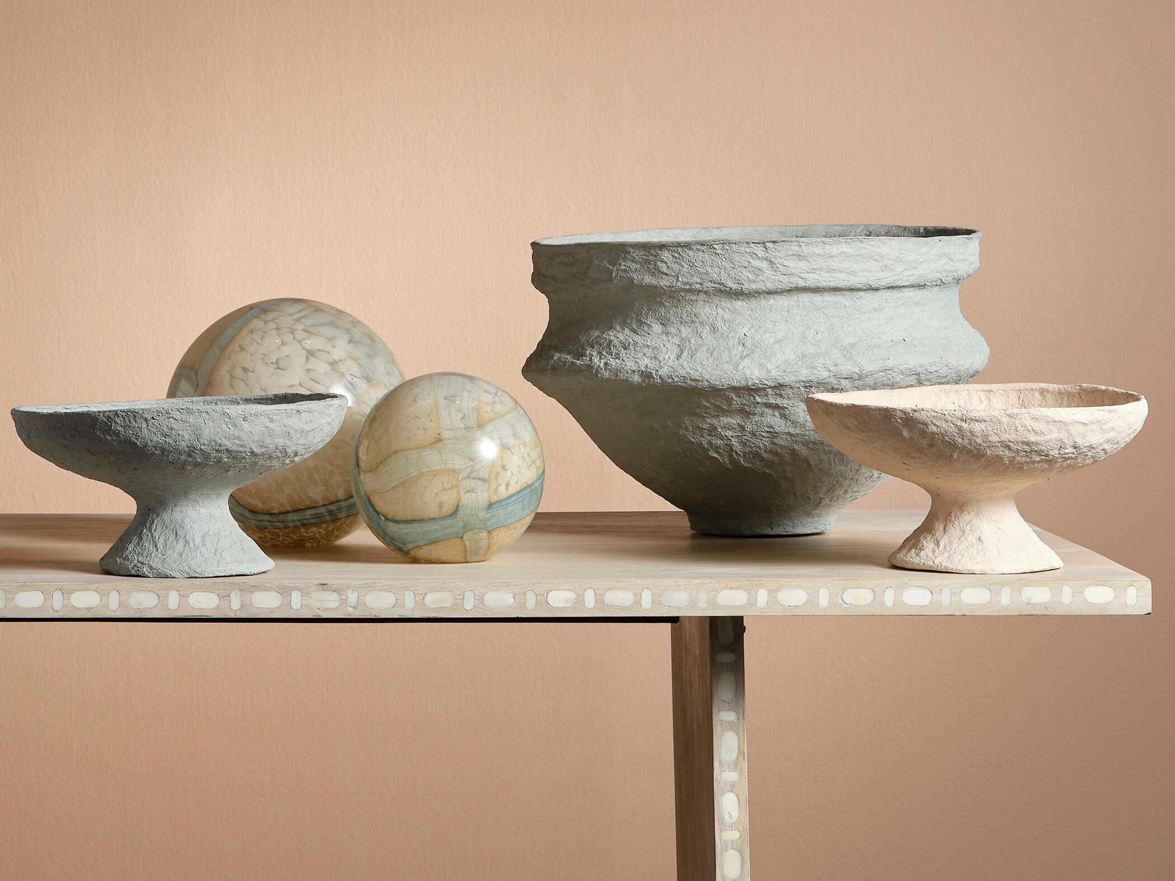 Jamie Young Landscape Blue Decorative Bowl