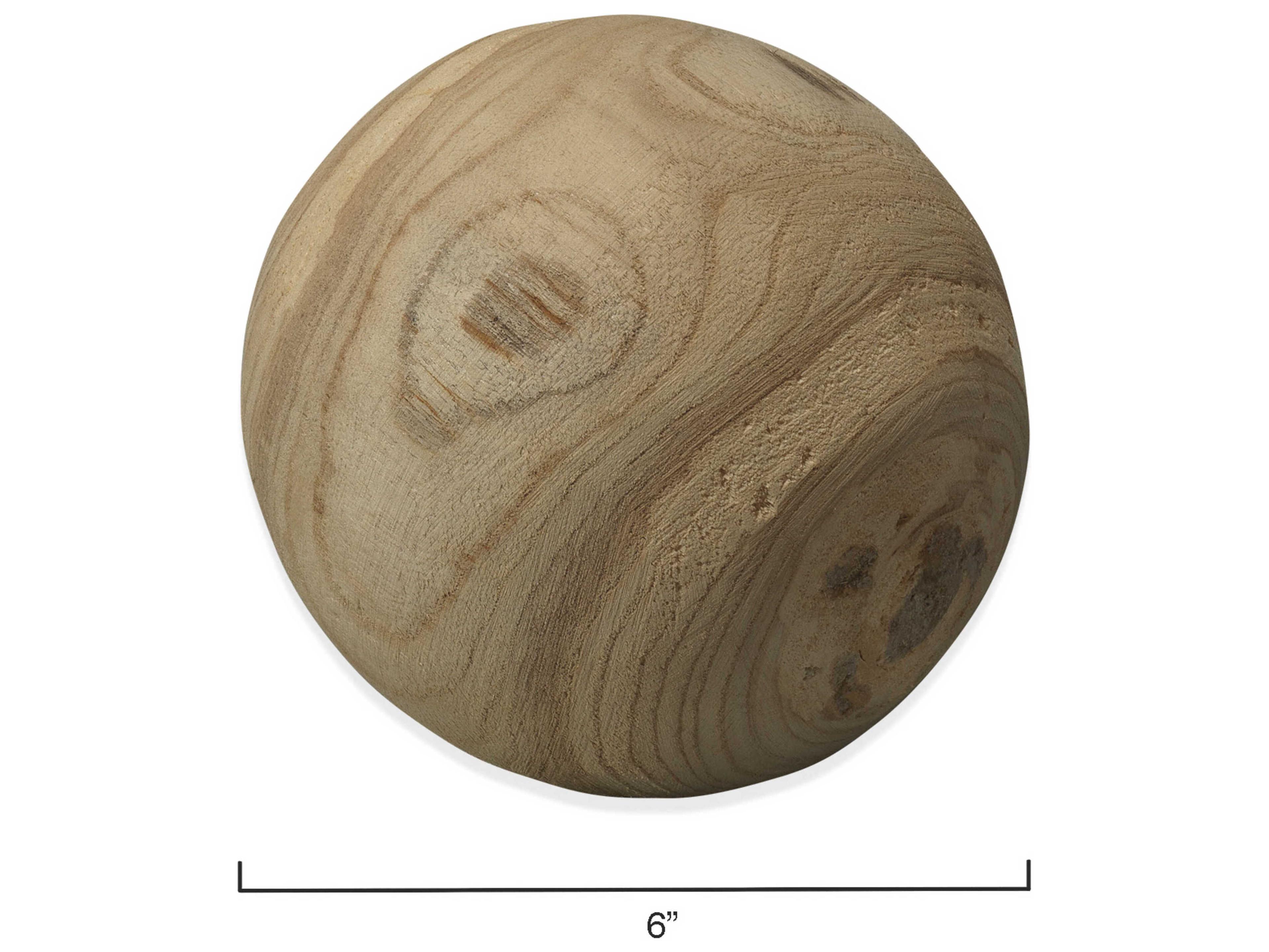 Jamie Young Natural Malibu Wood Balls Set of 3