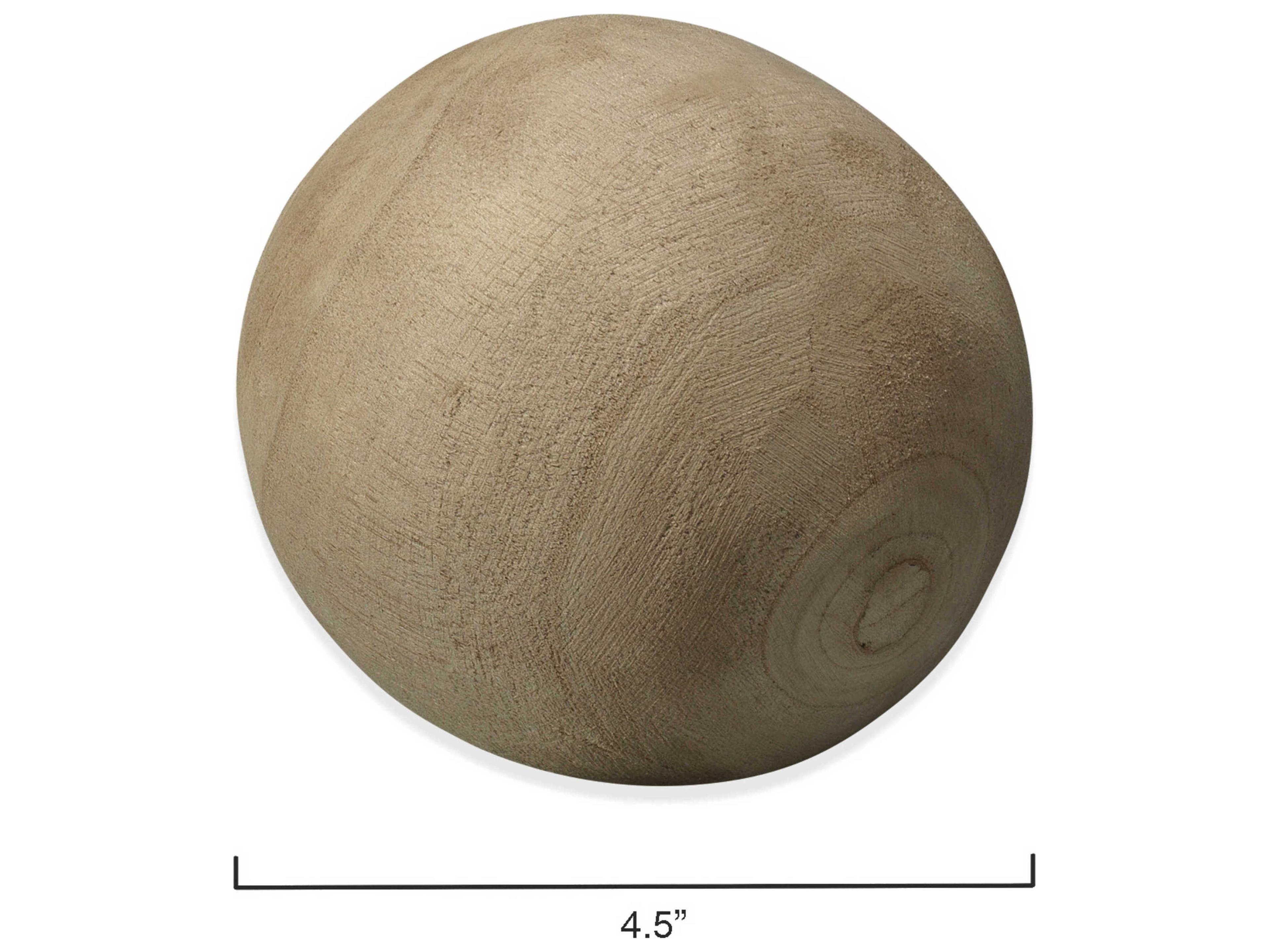 Jamie Young Natural Malibu Wood Balls Set of 3