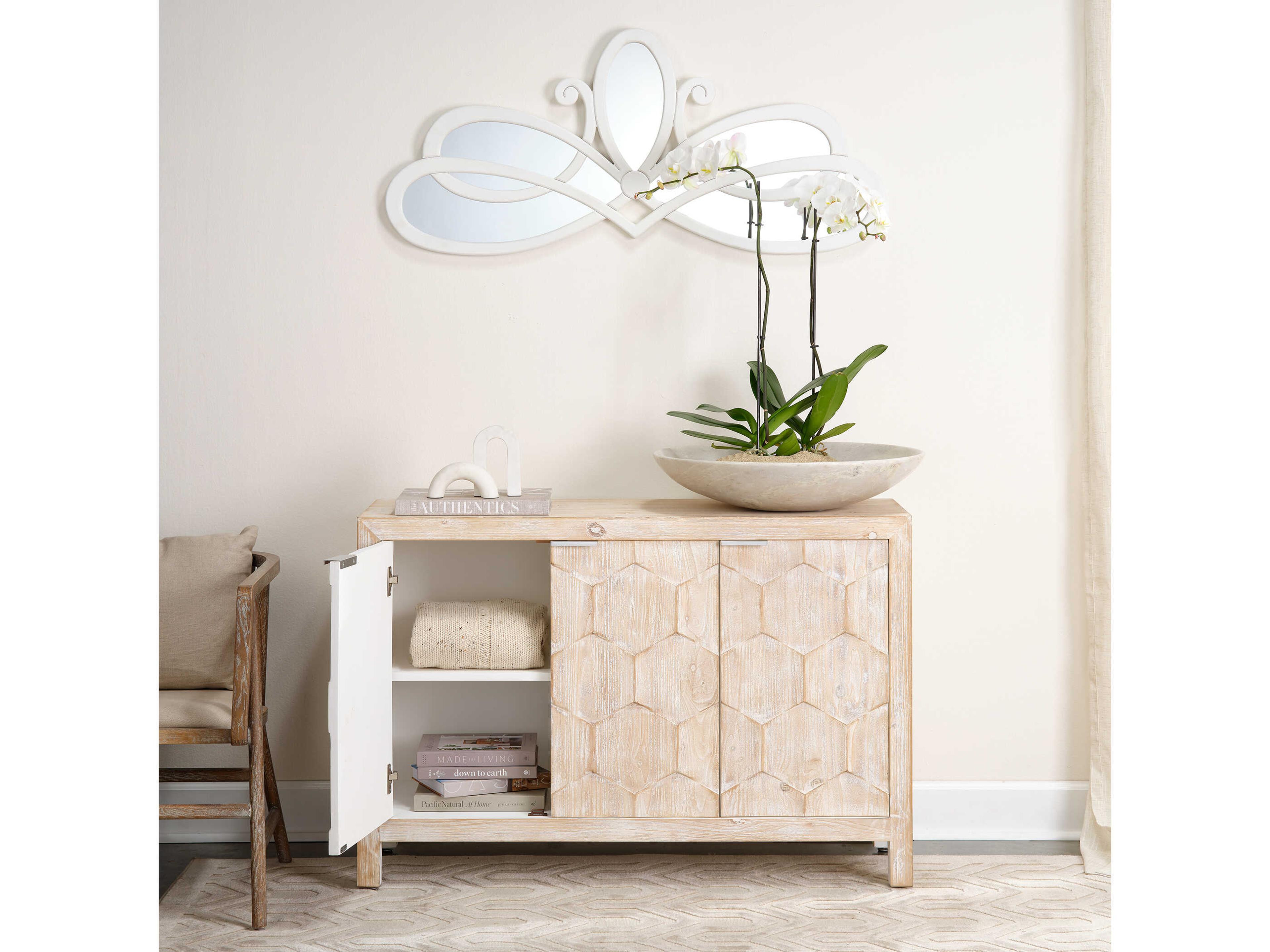 Jamie Young Extra Large White Marble Bowl