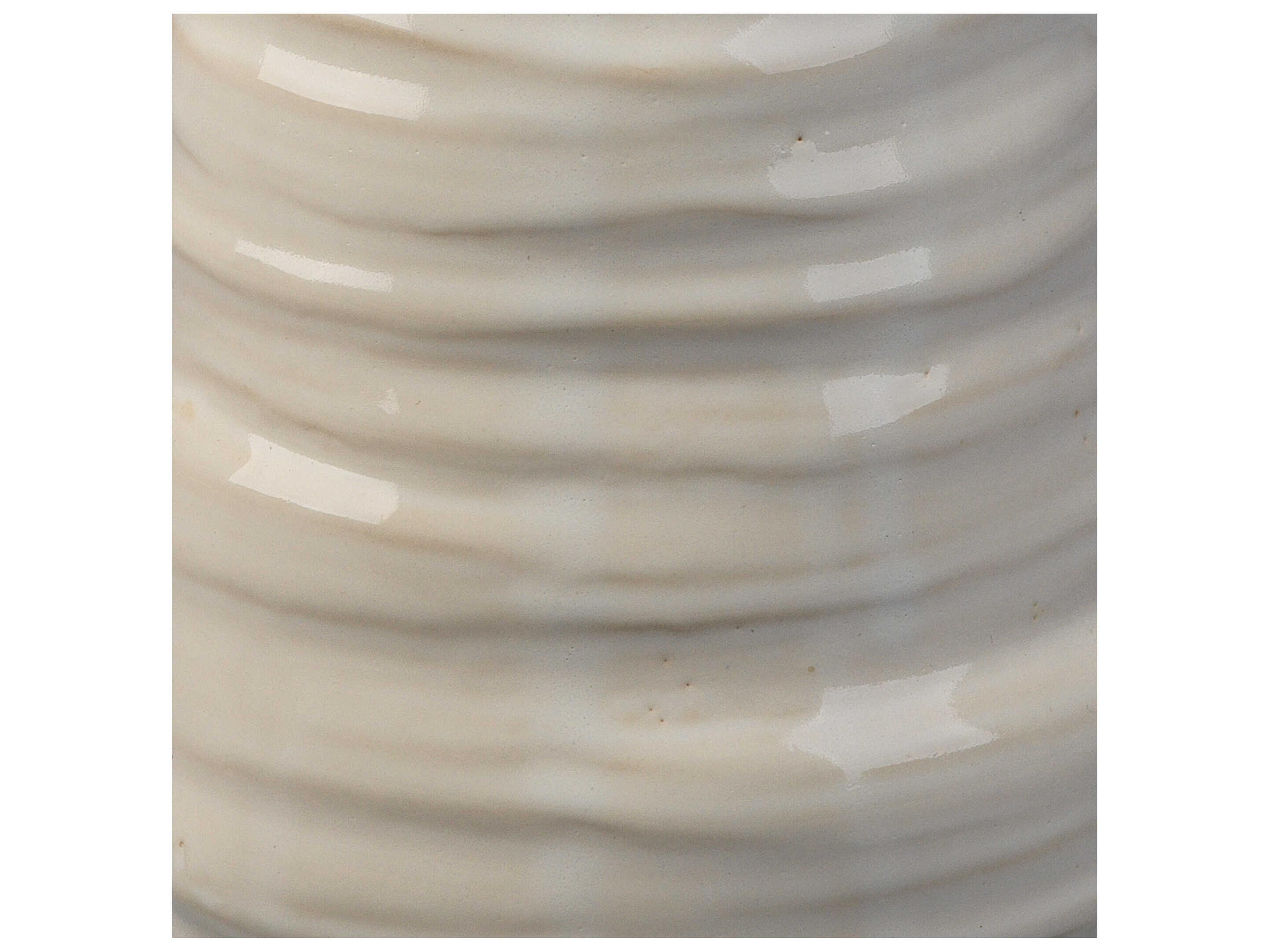 Jamie Young Marine Pearl Cream 12" Height Ceramic Vase