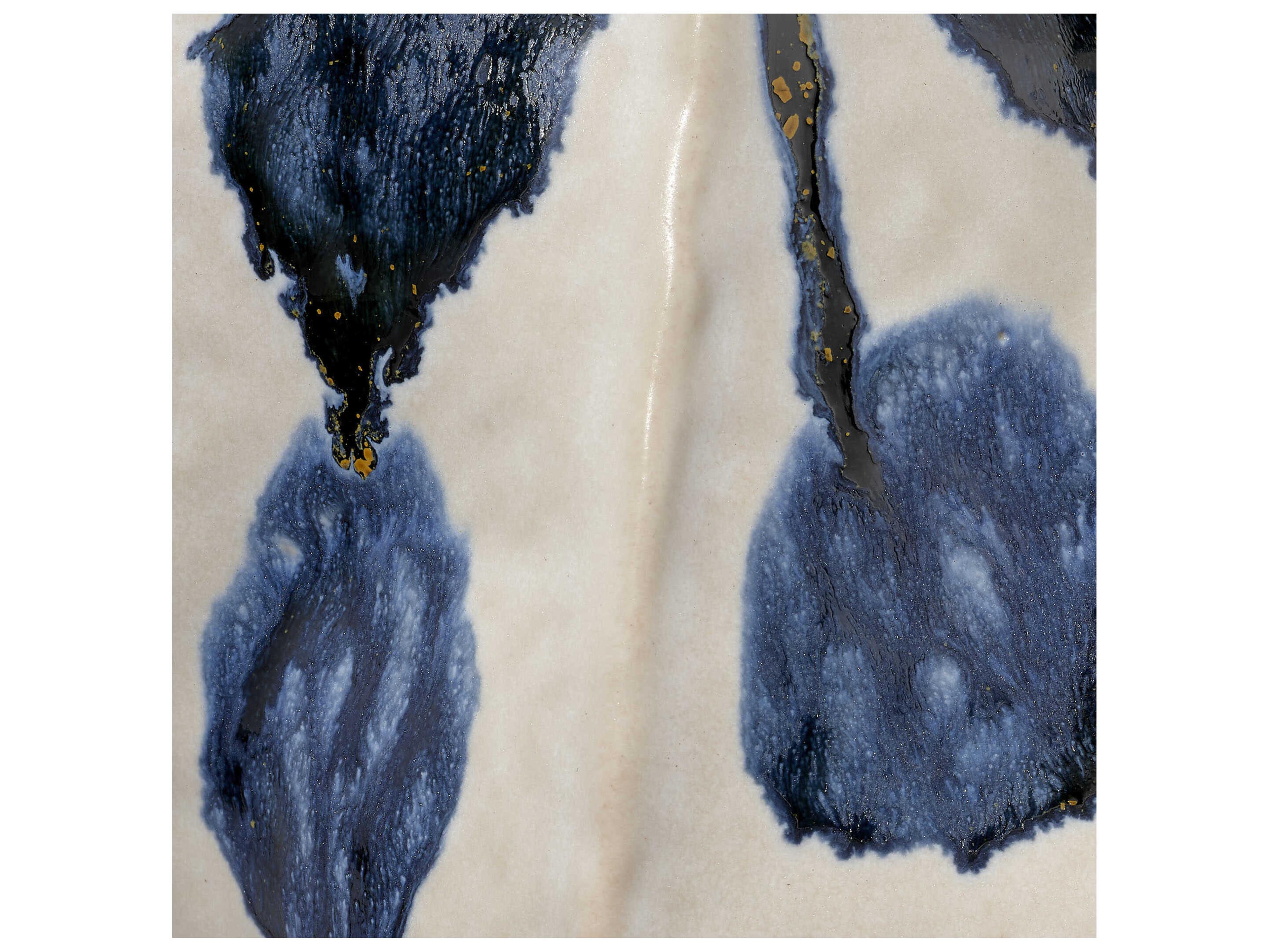 Jamie Young Monet Reactive Blue Glaze Vase