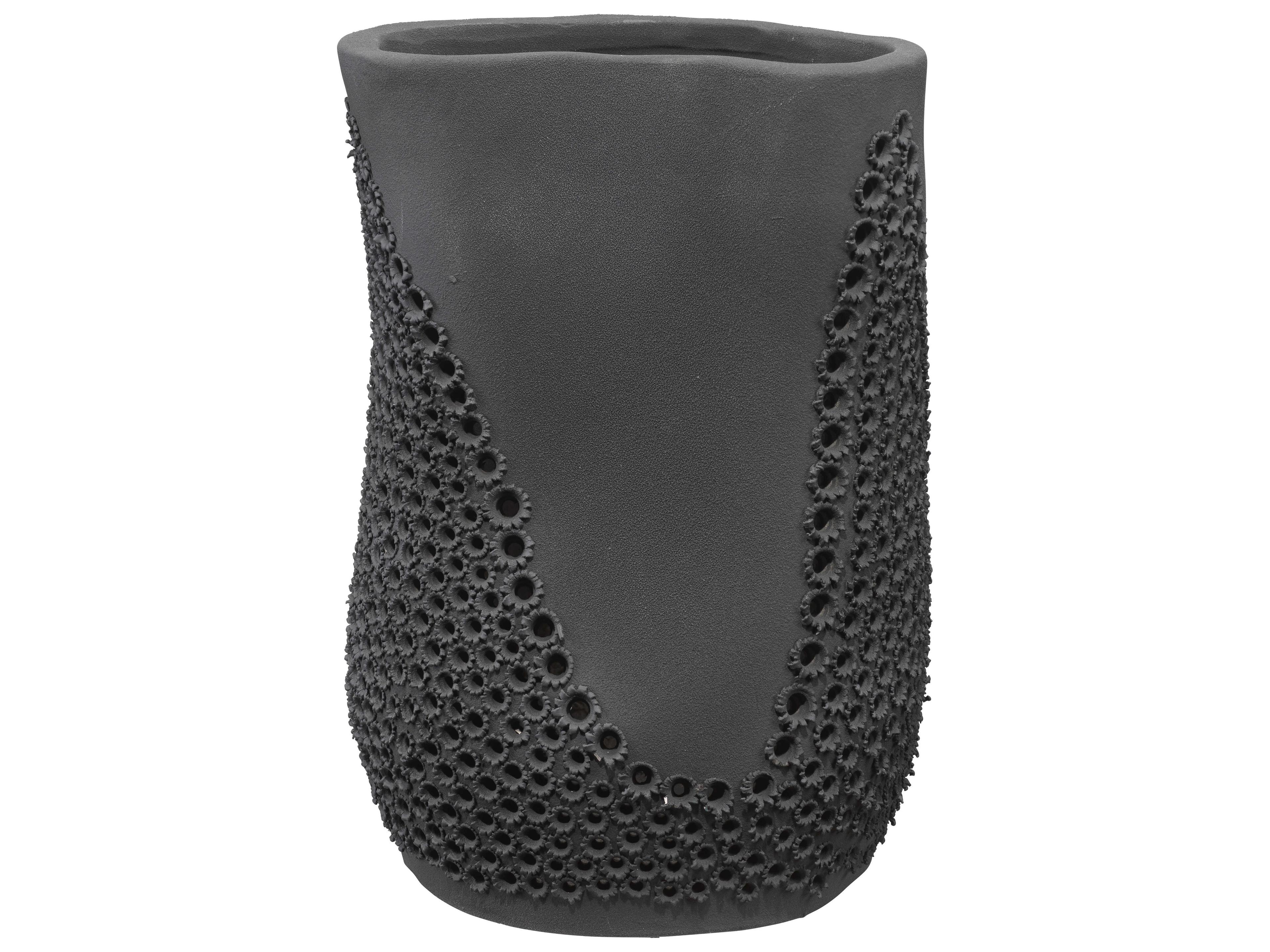 Jamie Young Moonrise Matte Black Porcelain Vase