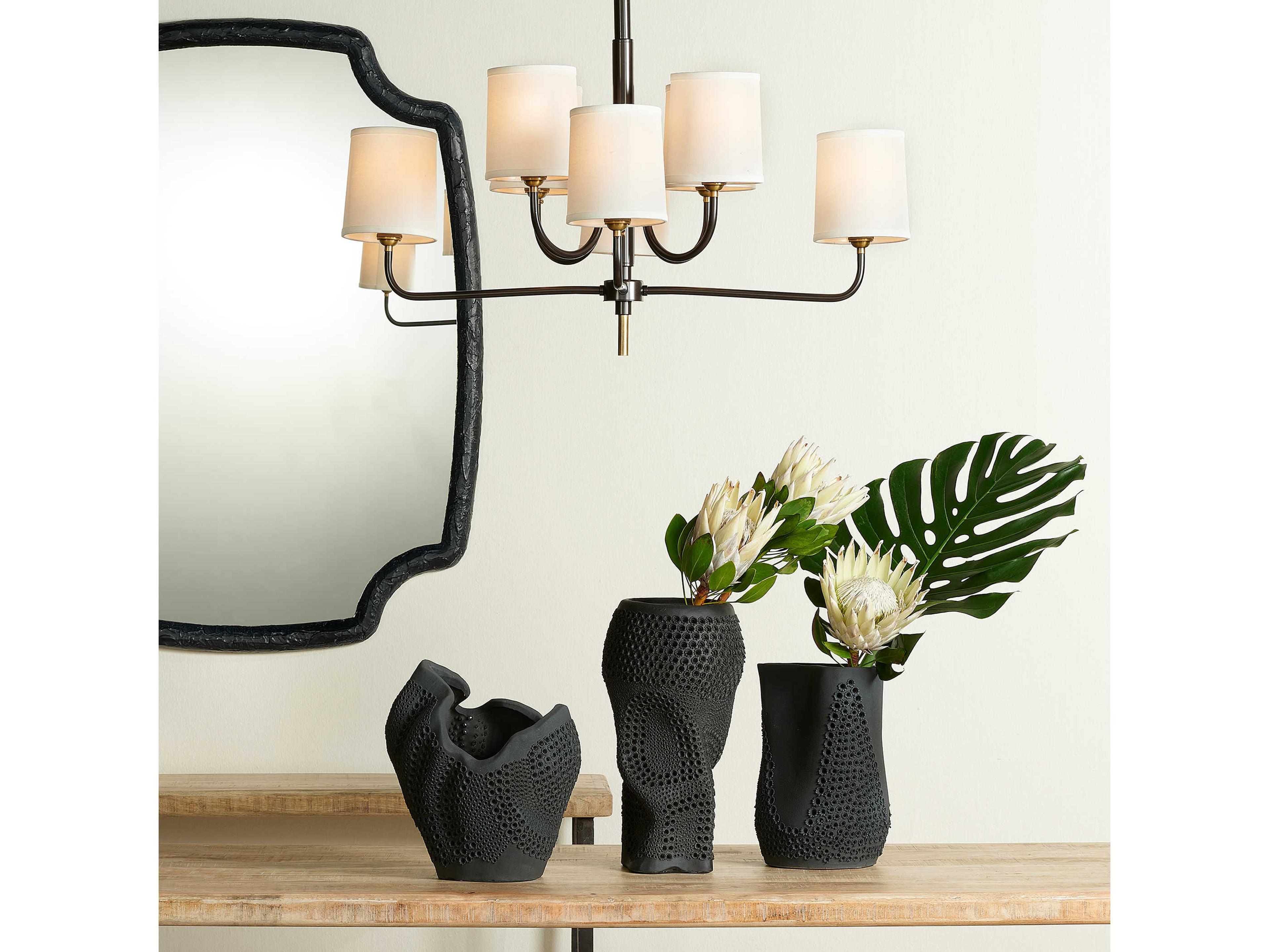 Jamie Young Moonrise Matte Black Porcelain Vase