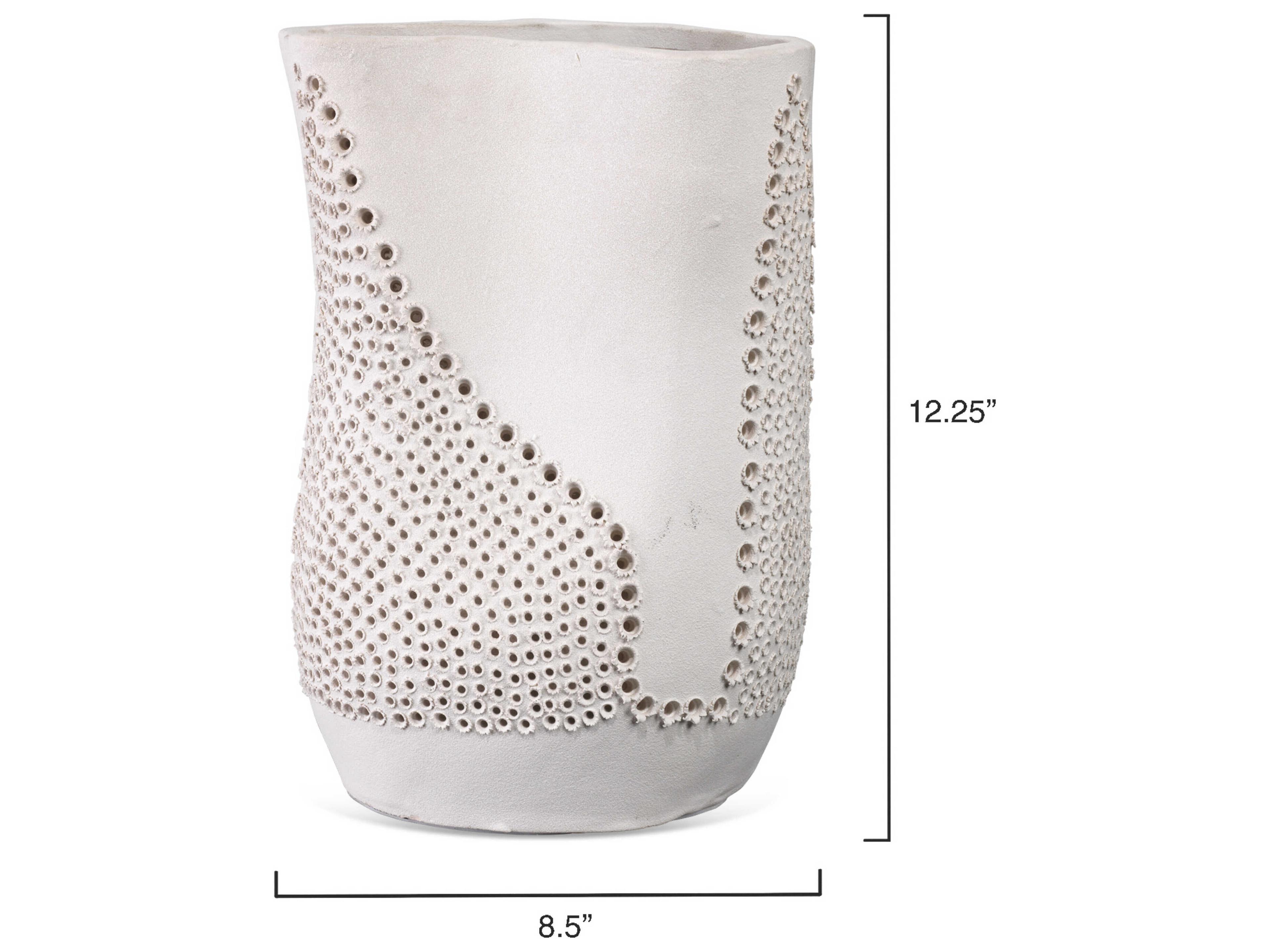 Jamie Young Moonrise Matte White Porcelain Vase