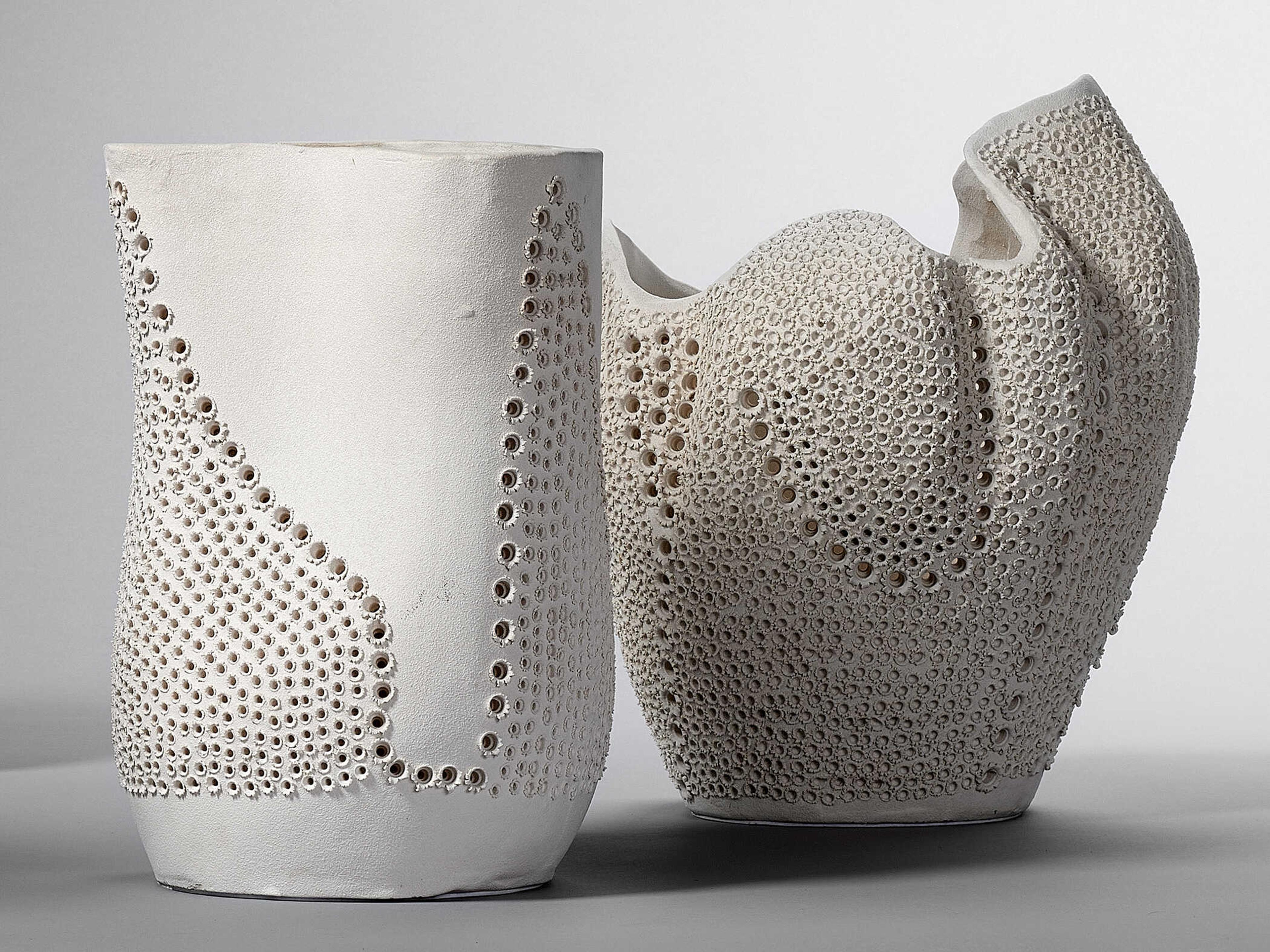 Jamie Young Moonrise Matte White Porcelain Vase