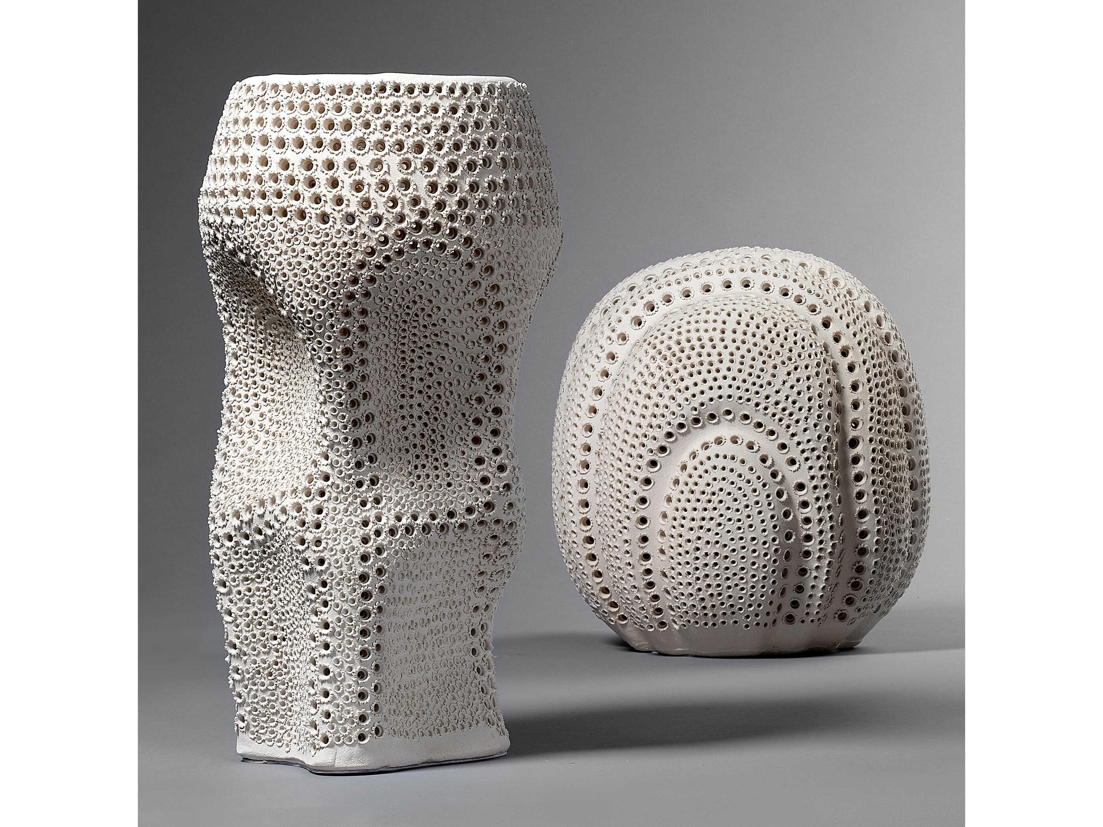 Jamie Young Night Sky Matte White Porcelain Vase