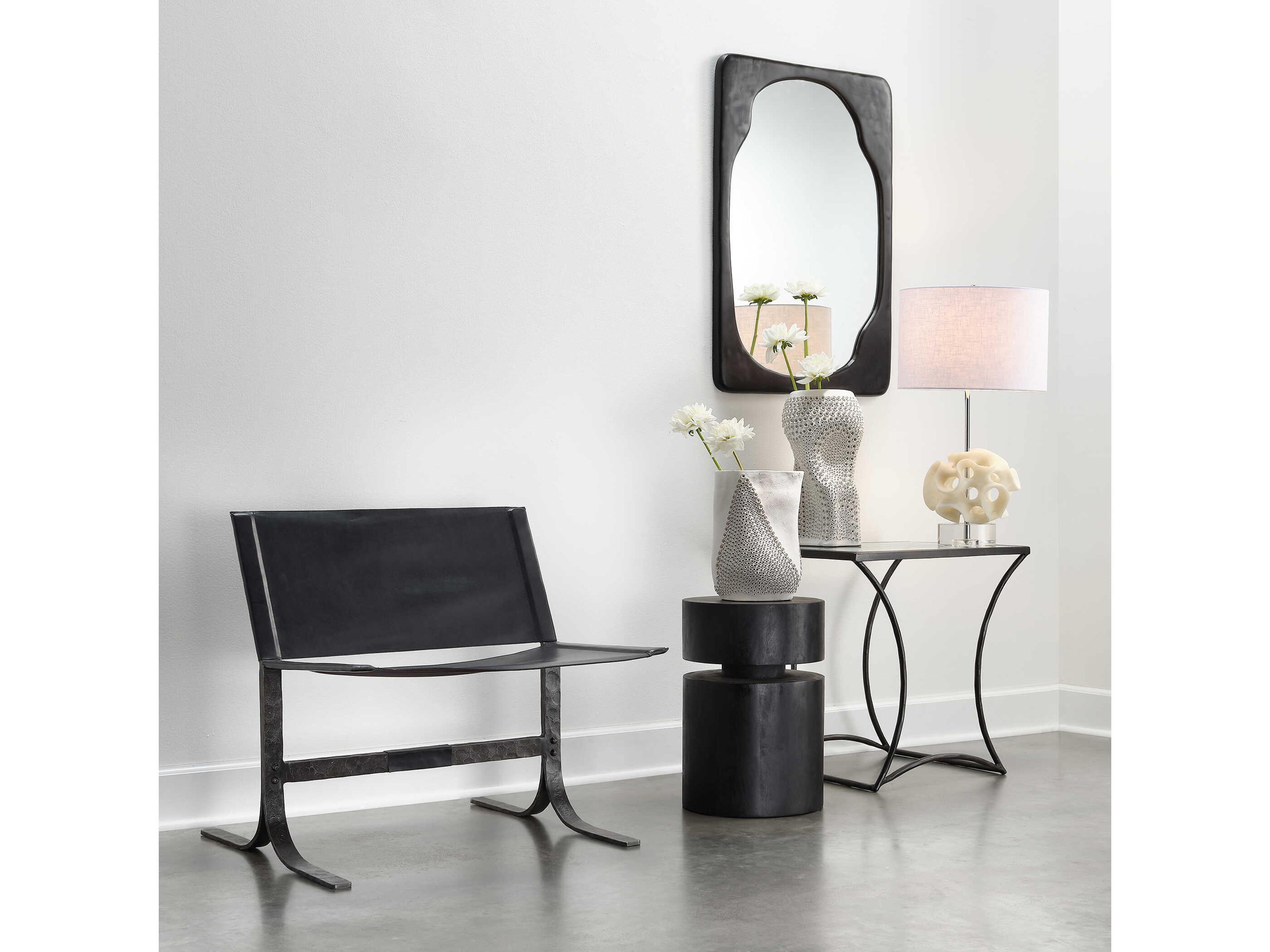 Jamie Young Night Sky Matte White Porcelain Vase