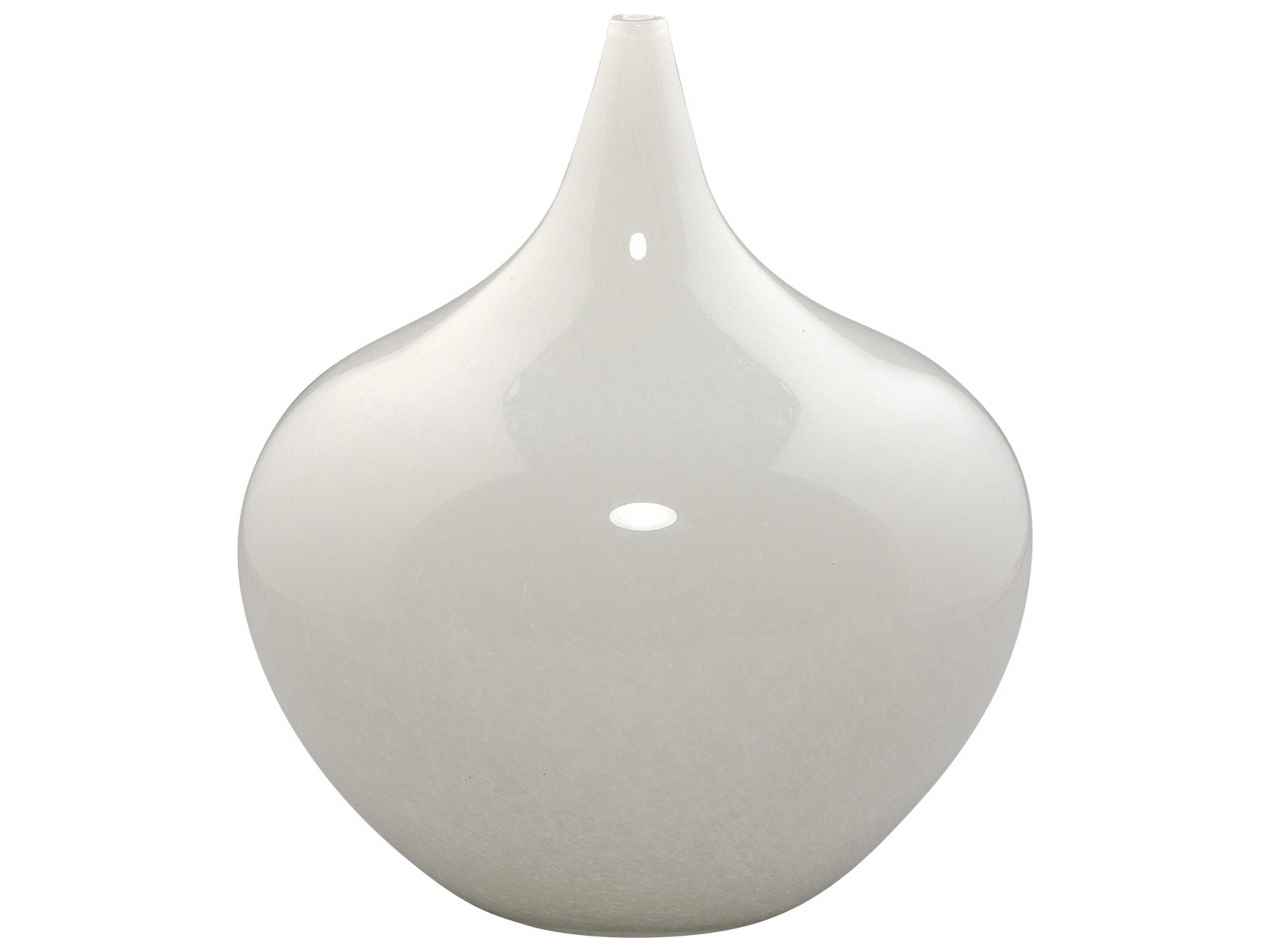 Jamie Young Nymph White Glass Vase Set of 3